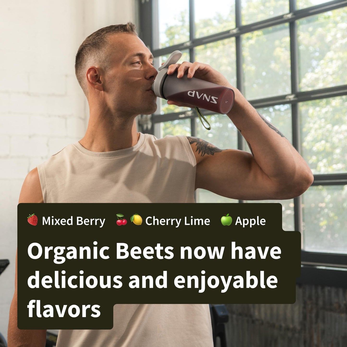 Snap Supplements Organic Beet Root Powder, Nitric Oxide Supplements for Men & Women, Beets, Pomegranate, B Vitamins & Red Spinach, Energy, Heart Health & Circulation Support, 30 Servings, Mixed Berry Nirvana Guru