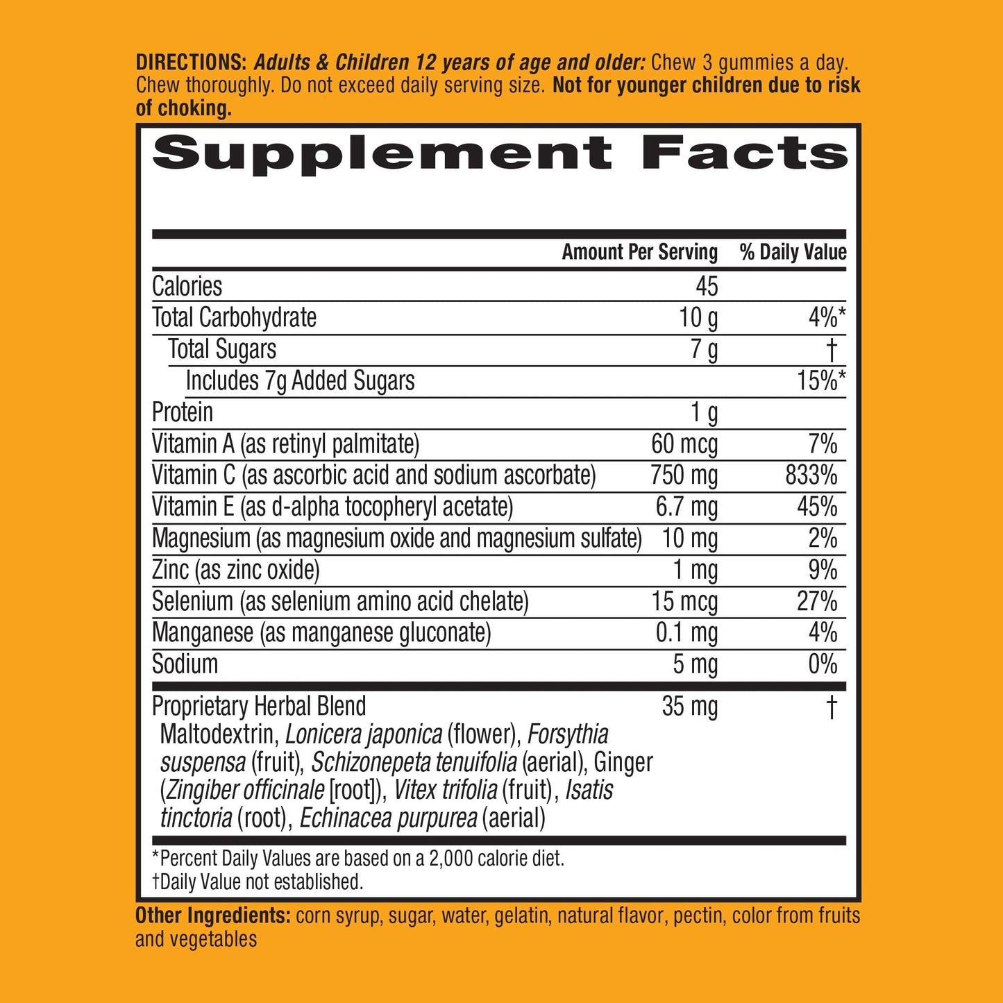 Airborne 750mg Vitamin C Immune Support Supplement Gummies for Adults, Zesty Orange Flavor, Gluten Free Crafted Blend with Powerful Antioxidants Vitamins C & E, 42 Gummies (2 Pack) Nirvana Guru