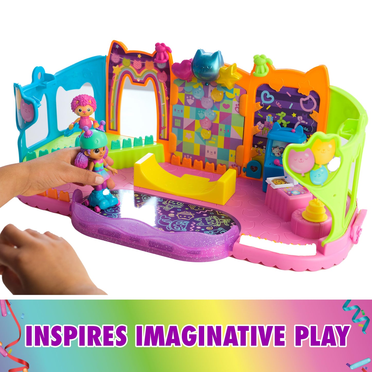 Gabby's Dollhouse, 14 Pc Celebration Dollhouse, 25-Inches Tall, with Toy Figures, Doll House Furniture & 10 Sounds, Kids Toys for Girls & Boys Ages 3+ Nirvana Guru