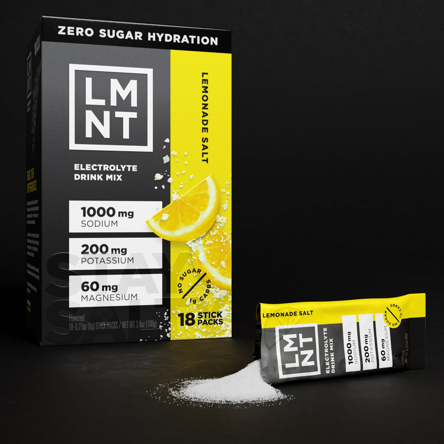 LMNT Zero Sugar Electrolytes - Watermelon Salt | Drink Mix | 30-Count