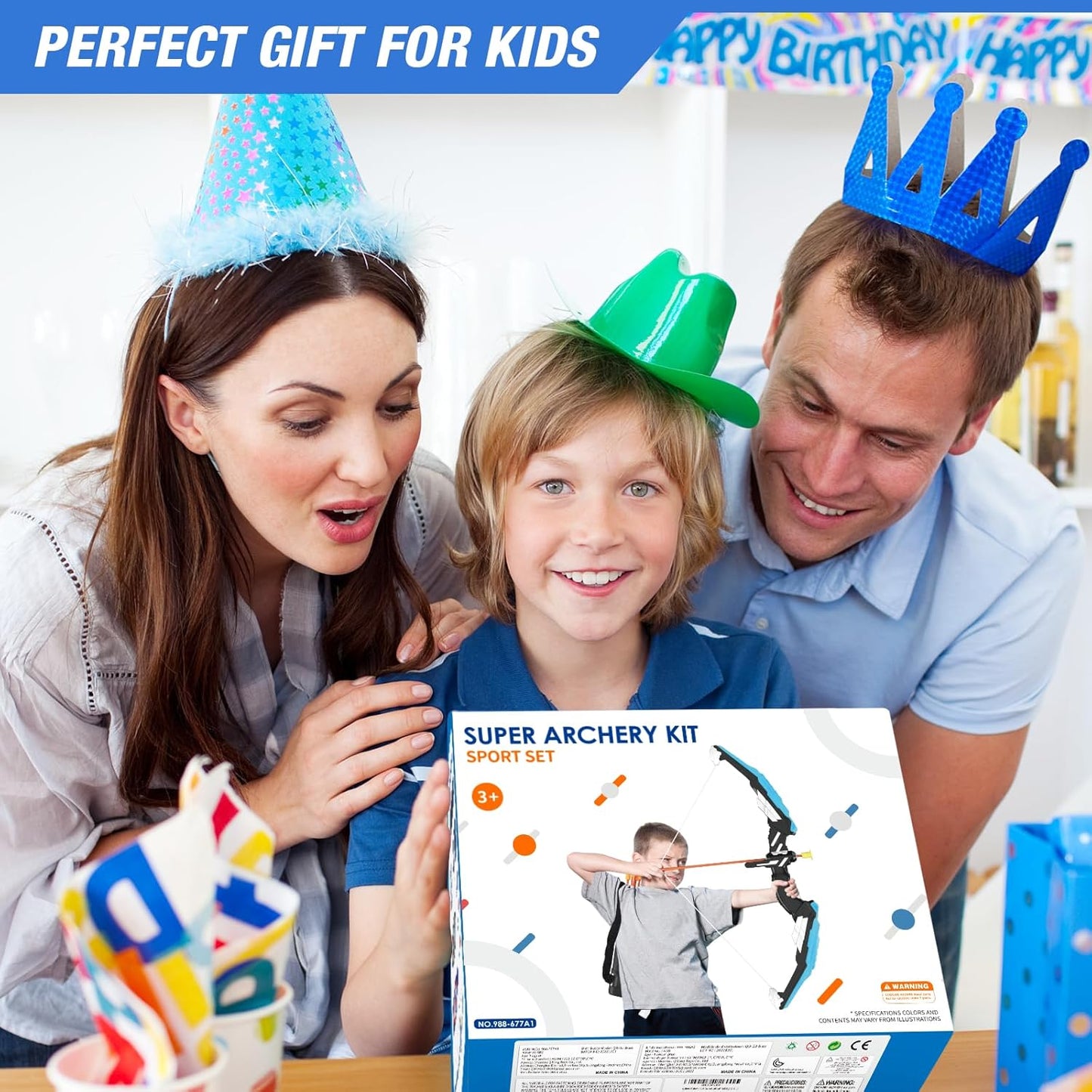 2 Pack Bow and Arrow for Kids, LED Light Up Archery Set with 24 Suction Cup Arrows, 1 Standing Target, 6 Score Targets & 2 Quiver, Indoor Outdoor Sport Gifts for Boys Girls Ages 4-8 Nirvana Guru