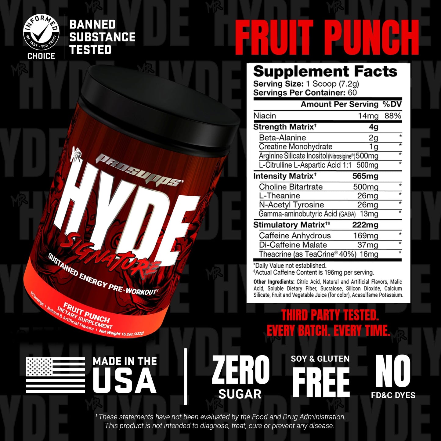 PROSUPPS Mr. Hyde Signature Pre Workout Powder with Creatine, Beta Alanine & Caffeine - Performance, Energy & Endurance - Clean Fitness & Gym Supplements for Men & Women (Blue Razz, 30 Servings) Nirvana Guru