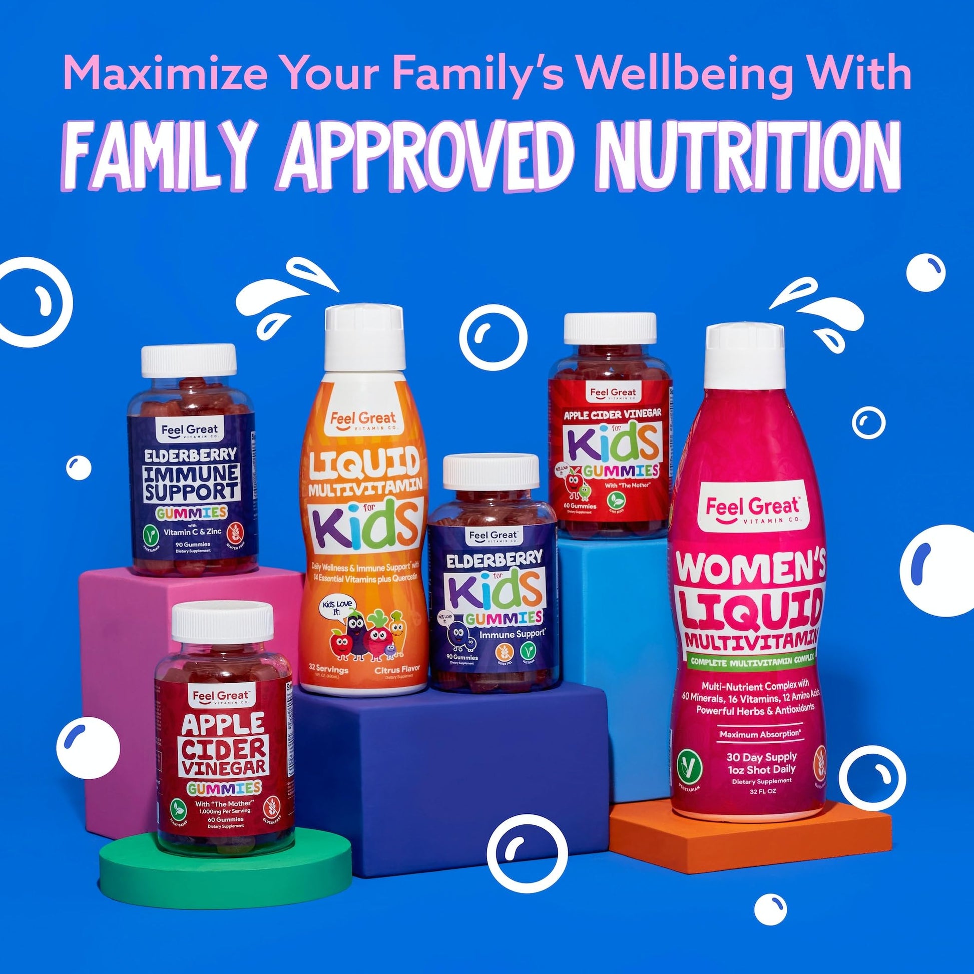 Feel Great Vitamin Co. Complete DHA Gummies for Kids | with Omega 3 6 9 + DHA, Vitamin C | Supports Healthy Brain Function, Vision & Heart Health | Gluten Free, Vegetarian | 60 Gummies Nirvana Guru