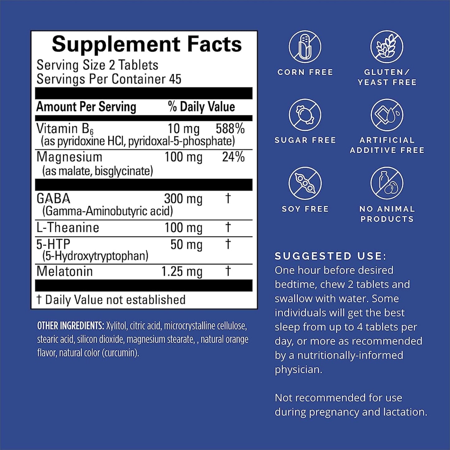 BRAINMD Dr Amen Put Me to Sleep Naturally - 90 Chewable Tablets, Pack of 2 - with Melatonin, L-Theanine, Magnesium, GABA, Vitamin B6 & 5-HTP - Gluten Free - 90 Total Servings Nirvana Guru