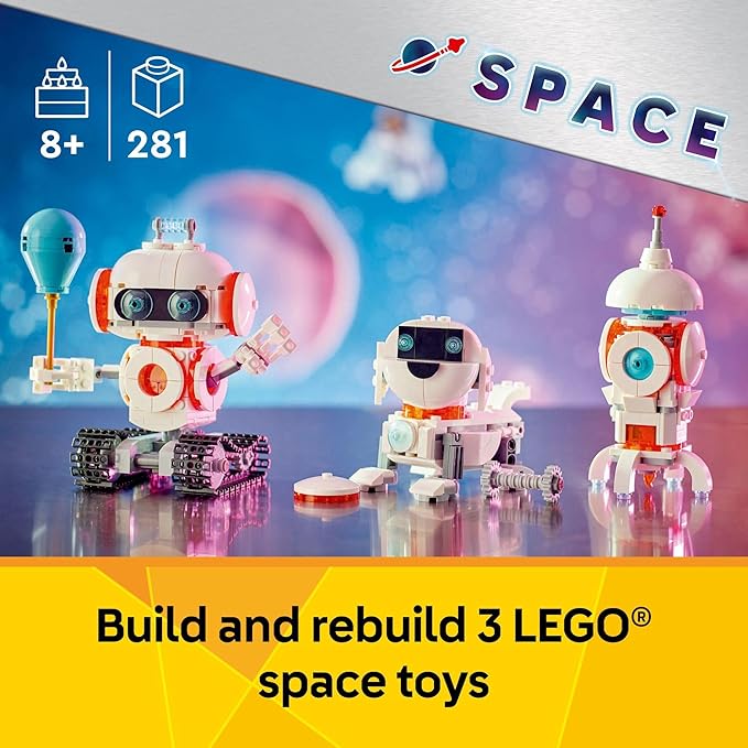 LEGO Creator 3 in 1 Space Robot Toy - Building Toy Kit for Kids with 3 Options, Robot, Spaceship, or Dog - 8 Year Old Boy & Girl Birthday Gifts - 31164 nirvanaguru