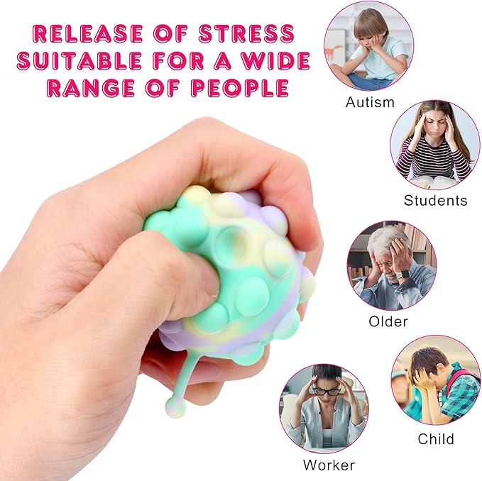 18 PACK Animal Pop Balls Party Favors for Kids,3D Pop Balls Fidget Toys,Birthday Gifts for Boys & Girls,Goodie Bag Stuffers,Pinata Stuffers,Carnival Prizes,Treasure Box Toys,Kids Prizes nirvanaguru