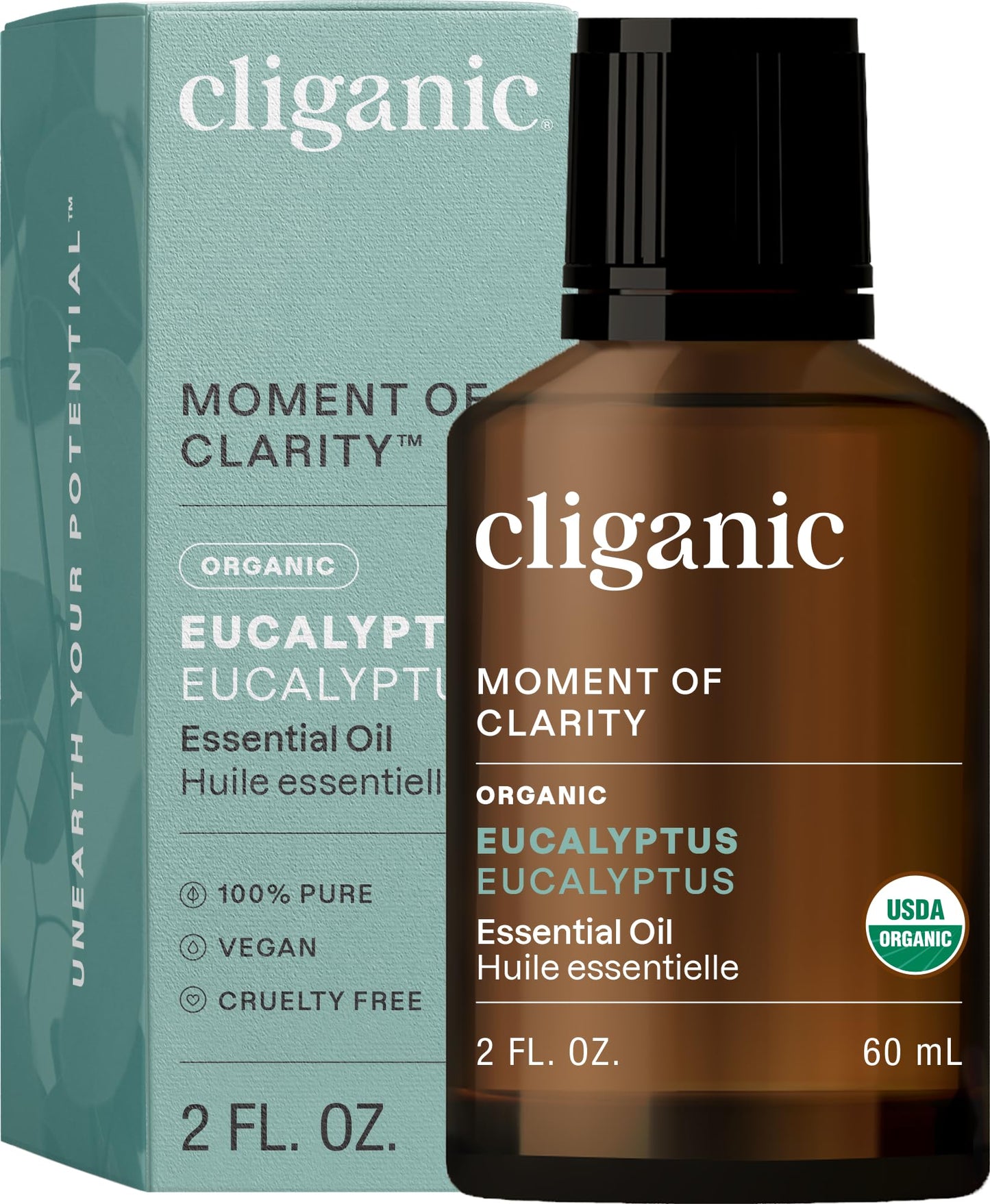 Cliganic Organic Lavender Essential Oil - 100% Pure Natural Undiluted, for Aromatherapy Diffuser | Non-GMO Verified (Packaging May Vary)
