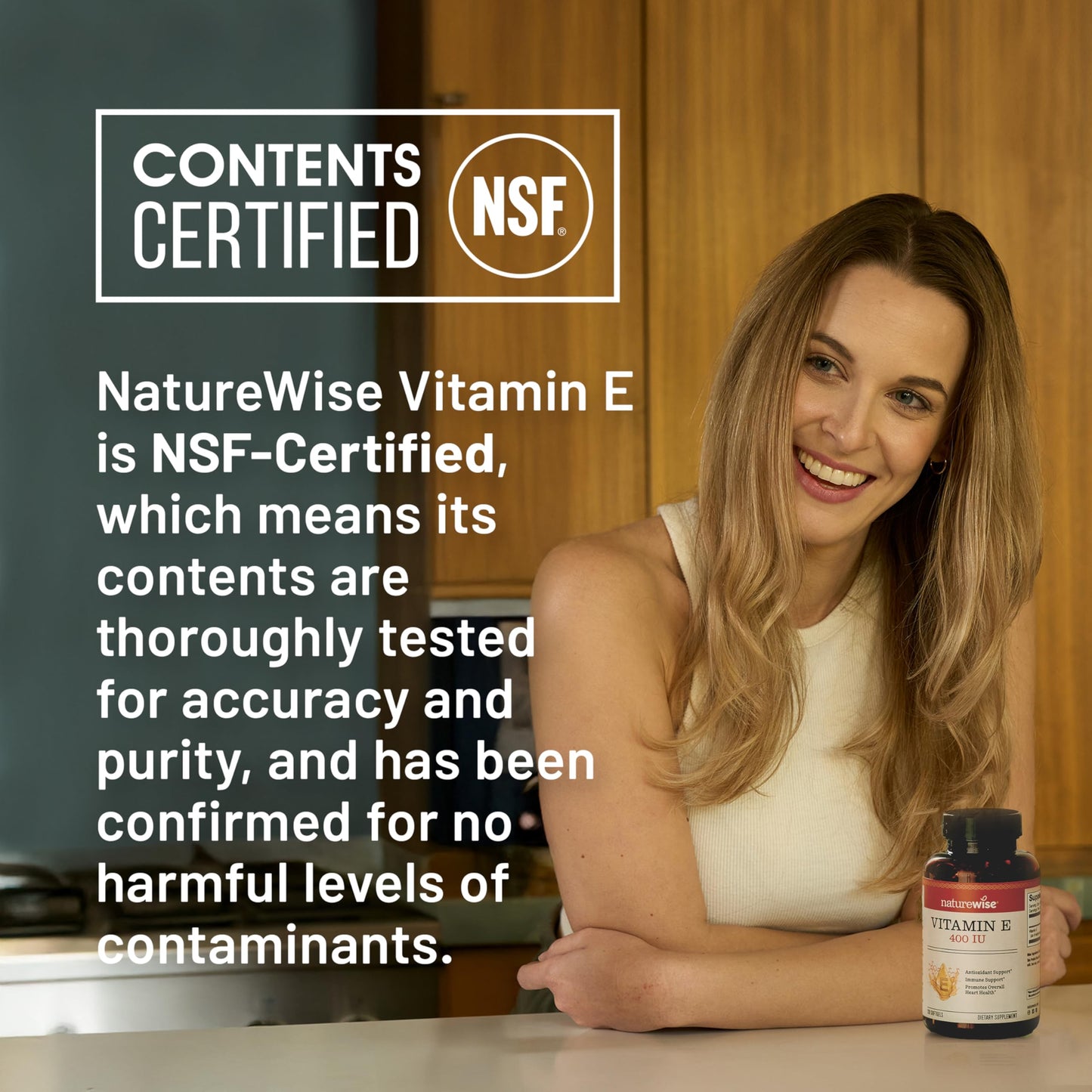 NatureWise Vitamin E 400 IU Softgels (180mg DL-Alpha) - Dairy, Gluten & Soy Free - Antioxidant-Rich Dietary Supplement for Skin, Heart, and Immune Health Support - 4-Month Supply, 120 Count Nirvana Guru