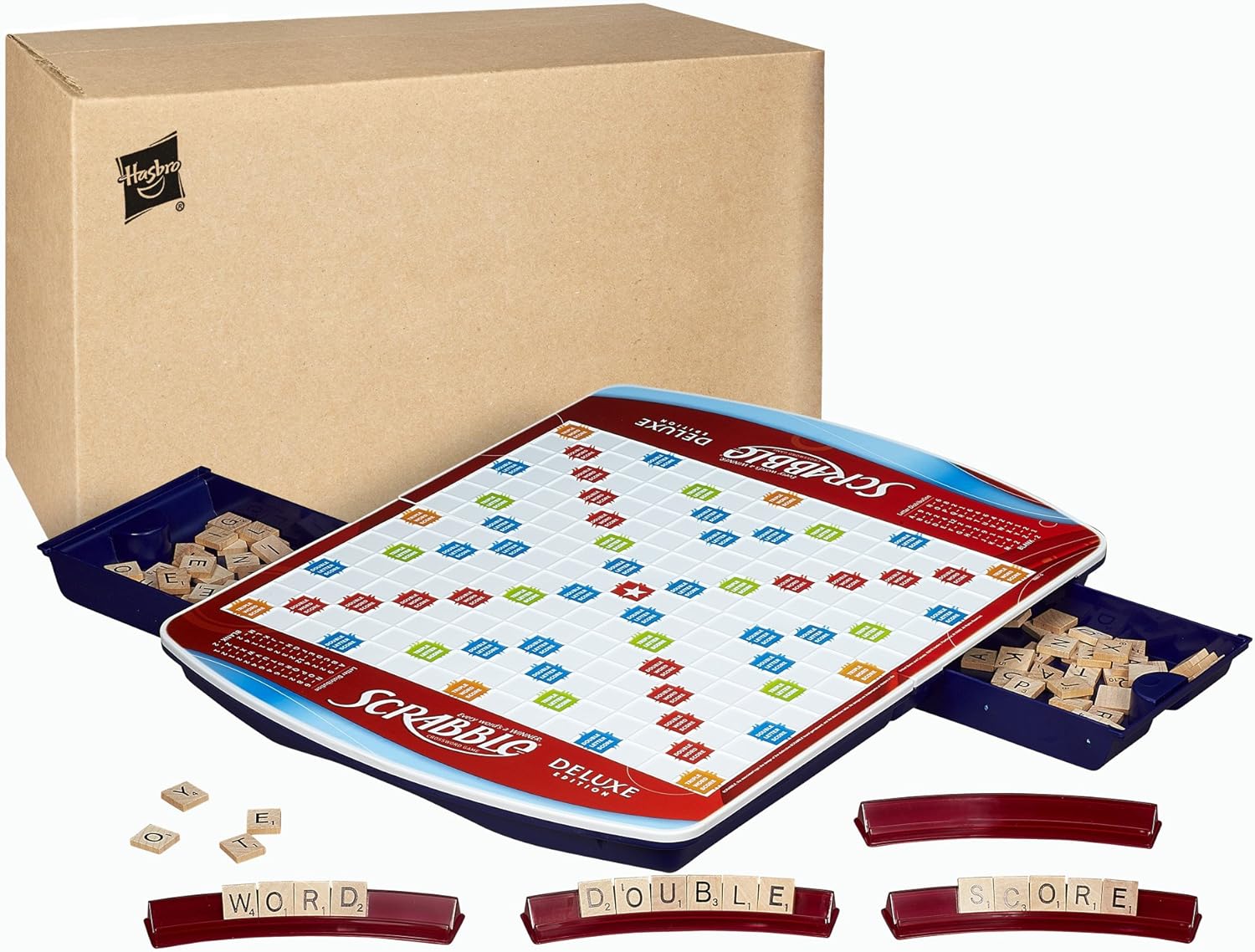 Hasbro Gaming Scrabble Deluxe Edition Board Game, (Amazon Exclusive) Nirvana Guru