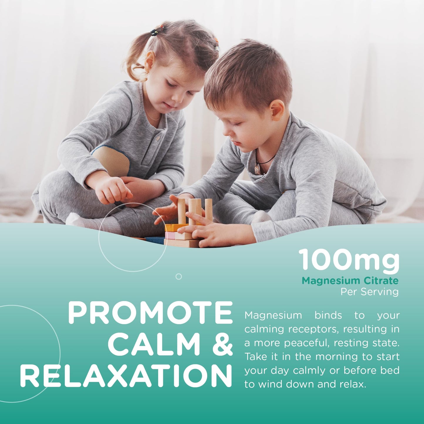 Chapter One Magnesium Gummies for Kids & Adults - Natural Calm Gummies - Calm Magnesium Citrate - Bone and Muscle Function Supplements for Kids & Adults - Mood Support, Kosher Apple Flavor (60) - Nirvana Guru