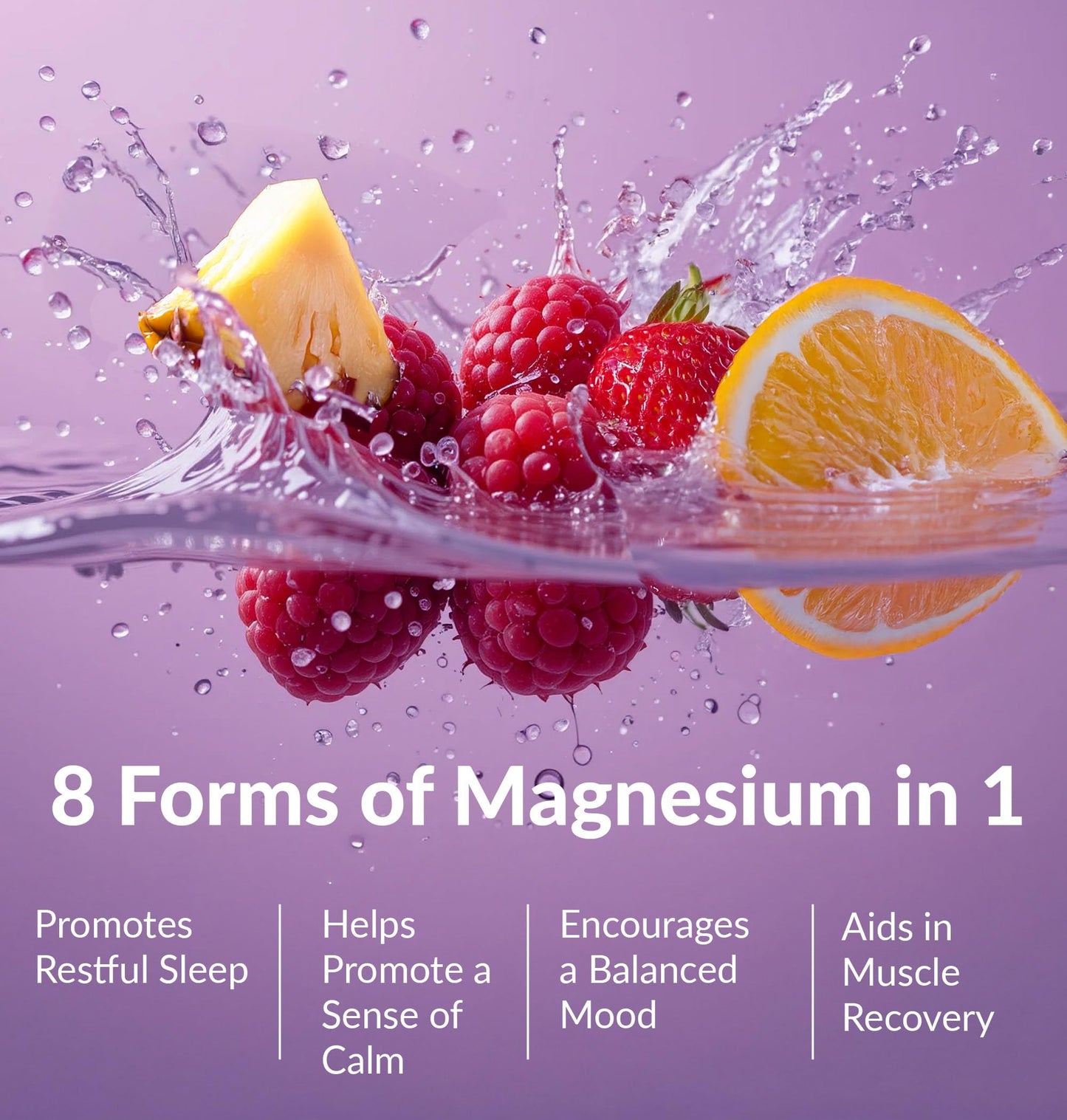 BIOptimizers Magnesium Breakthrough Drink - 8 Forms of Magnesium, Electrolytes, Sleep Health, Stress, Muscle Recovery, Heart Support | Glycinate, Citrate, Malate- Raspberry Lemon Nirvana Guru