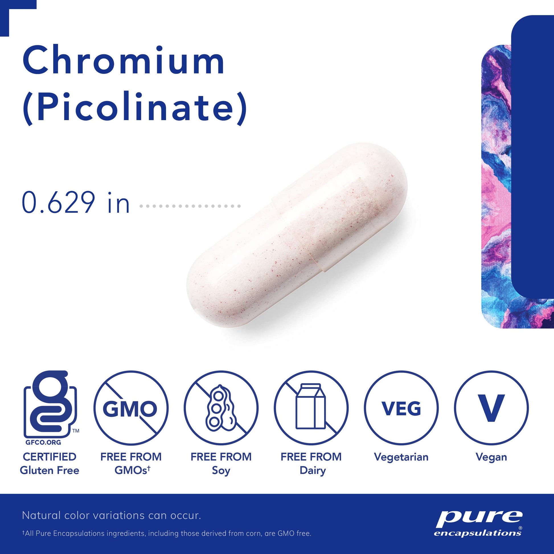Pure Encapsulations Chromium (Picolinate) 500 mcg - for Lipid & Carbohydrate Metabolism* - Mineral Supplement - Superior Absorption Chromium Supplement - Vegan & Gluten Free - 60 Capsules Nirvana Guru