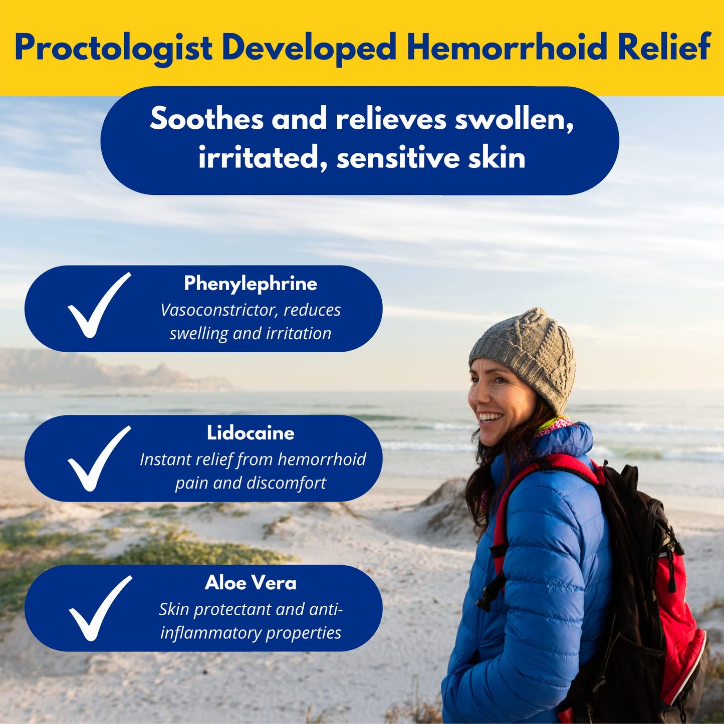 Doctor Butler’s Hemorrhoid & Fissure Ointment – Hemorrhoid Treatment and Hemorrhoid Cream with Lidocaine and Phenylephrine HCI for Fast Acting Relief of Pain, Swelling, Discomfort, and Itching (1 oz.)