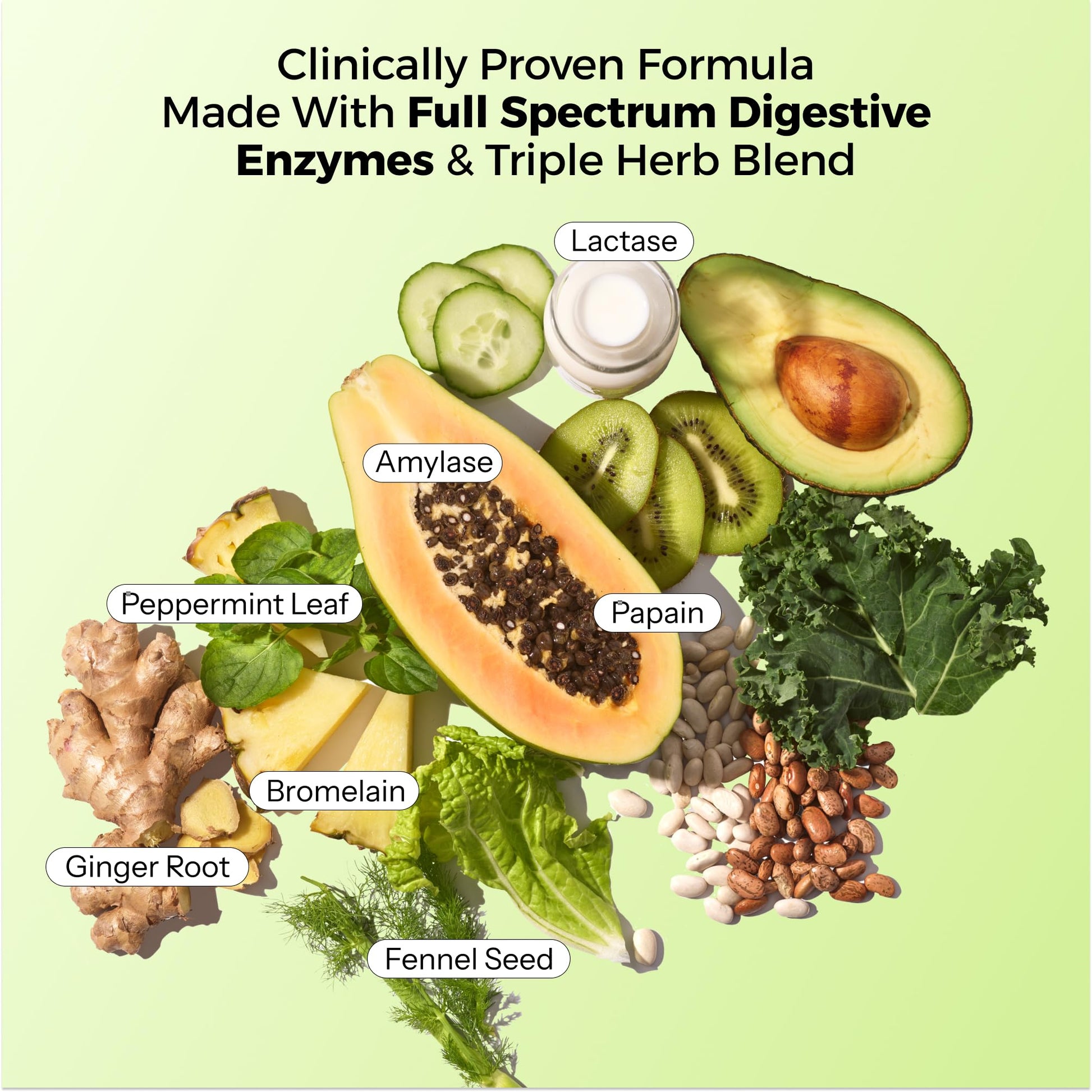 HUM Flatter Me Digestive Enzymes Bloating Supplement - Fast-Acting Bloat Relief for Digestive Health & Debloating Multi Enzyme | Bloat Pills, Anti Bloat Pills, Vegan 60 Servings Nirvana Guru