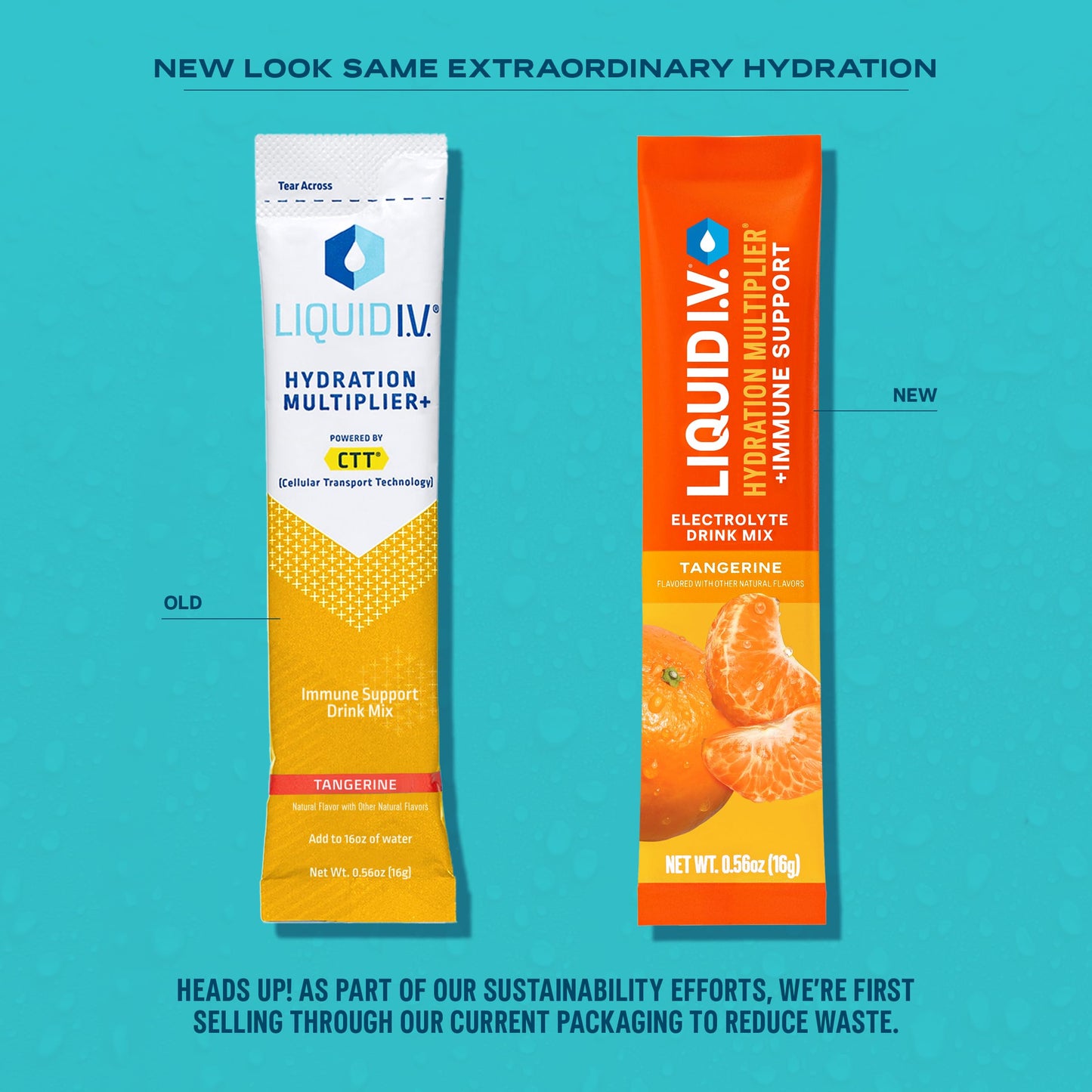 Liquid I.V.® Hydration Multiplier +Immune Support - Tangerine | Electrolyte Powder Drink Mix | 3 Pack (42 Servings) - Nirvana Guru