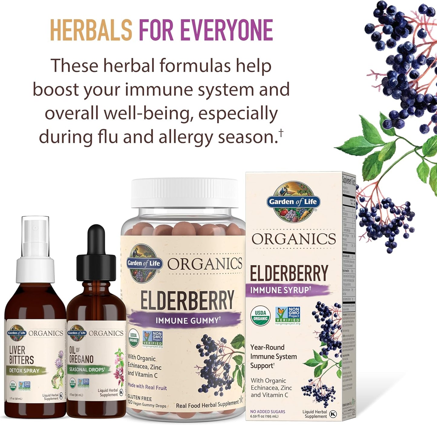 Garden of Life Organics Oil of Oregano Seasonal Drops 1fl oz (30 mL) Liquid, Concentrated Plant Based Immune Support - Alcohol-Free, Organic, Non-GMO, Vegan & Gluten Free Herbal Supplements - Nirvana Guru