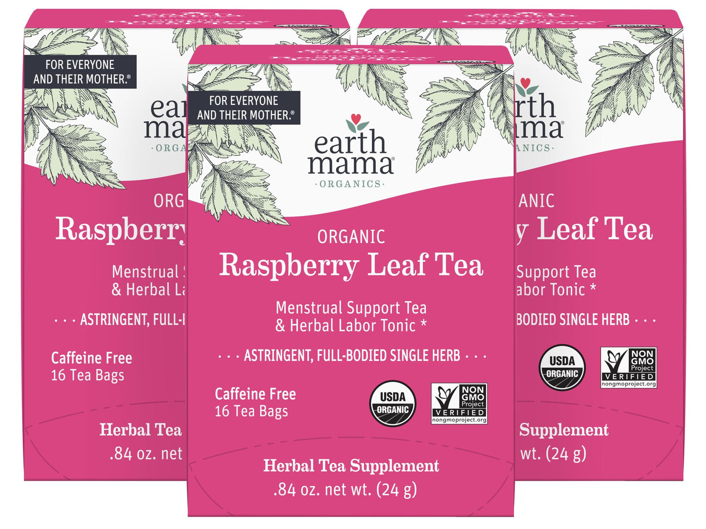 Earth Mama Organic Third Trimester Tea Bags | 100% USDA Organic Herbal Tea for Late Pregnancy Comfort + Childbirth Preparation, 16 Teabags Per Box (2-Pack) Nirvana Guru