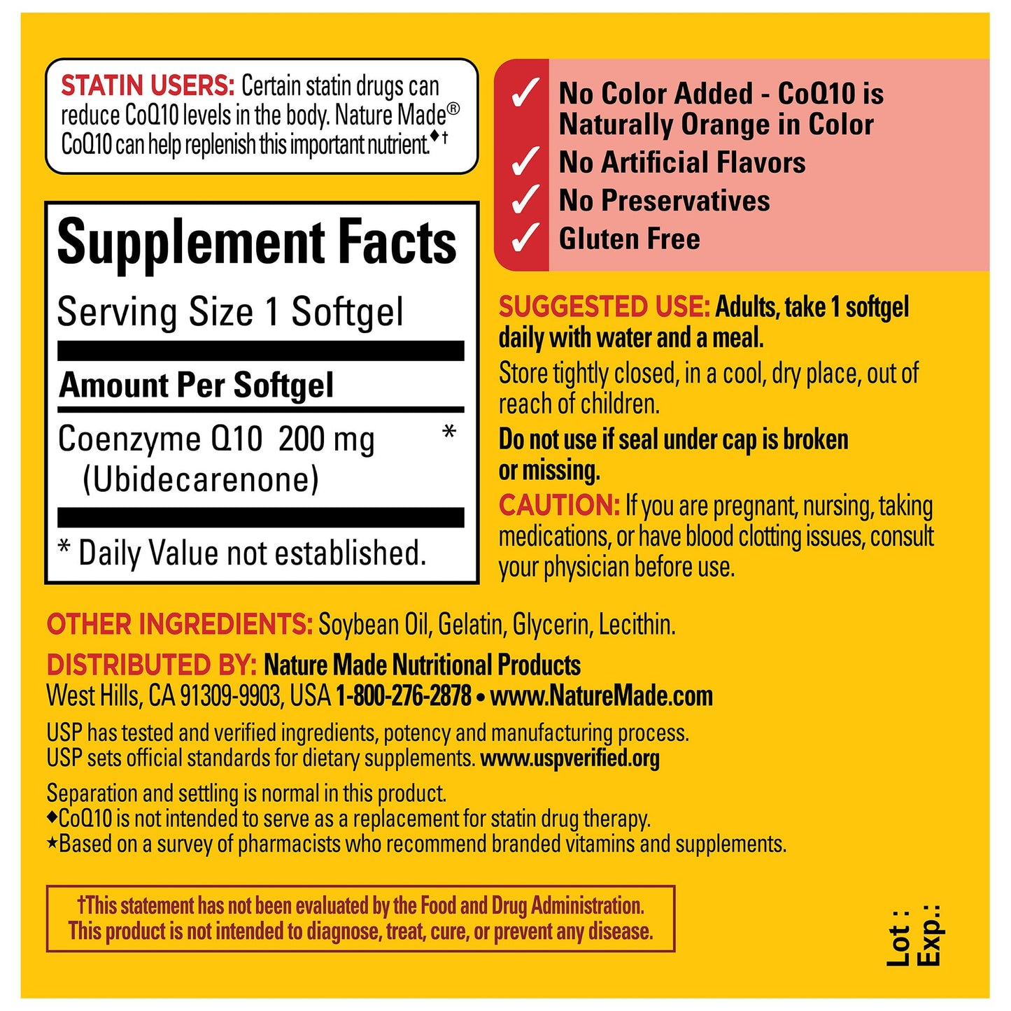 Nature Made CoQ10 200mg, Dietary Supplement for Heart Health Support, 80 Softgels, 80 Day Supply - Nirvana Guru