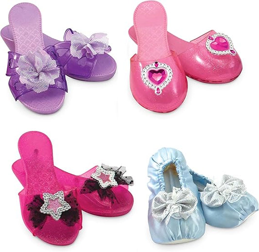 Melissa & Doug Dress-Up Shoes Set for Kids (4 Pairs) – Step In Style! High-Heeled Role Play Shoes – Pretend Play Costume Accessories for Toddlers & Preschool Ages 3+ nirvanaguru