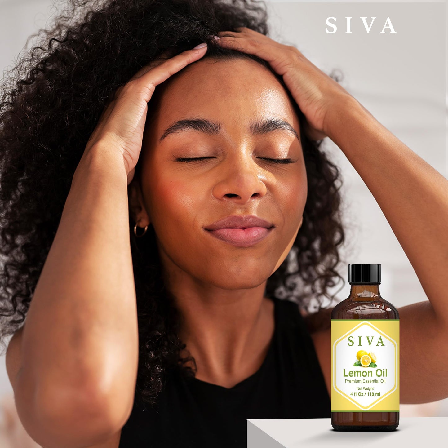 SIVA Lavender Essential Oil - 4 Fl Oz – Natural Lavender Oil - for Diffuser, Face, Skin Care, Aromatherapy, Hair Care, Scalp and Body Massage - with Dropper - Nirvana Guru