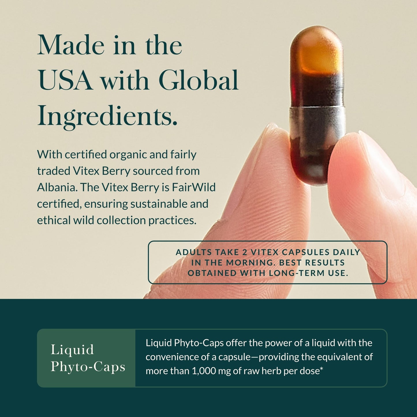 Gaia Herbs Vitex Berry - Supports Hormone Balance & Fertility in Women - 60 Vegan Liquid Phyto-Capsules (30-Day Supply) - Nirvana Guru