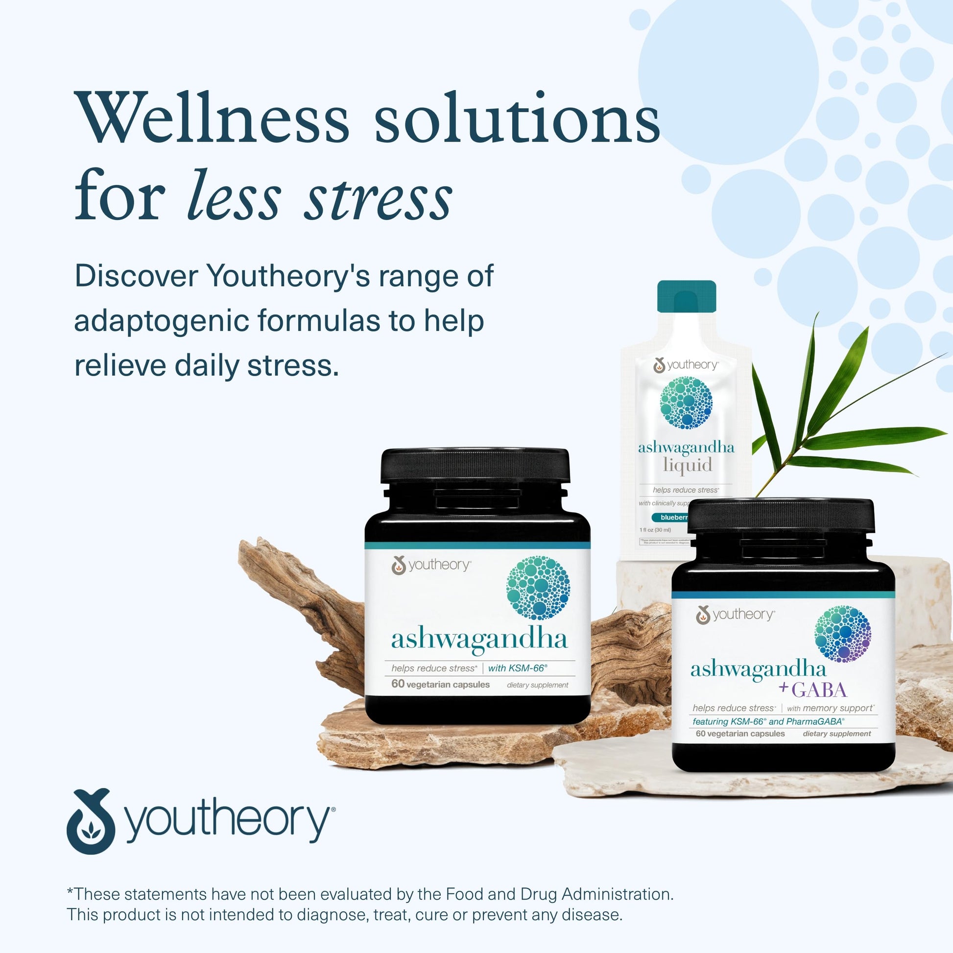 Youtheory Ashwagandha - 1,000 mg - Stress Support Supplement - Cortisol Support Supplement - Gluten, Dairy & Soy Free - 60 Vegetarian Capsules - Nirvana Guru