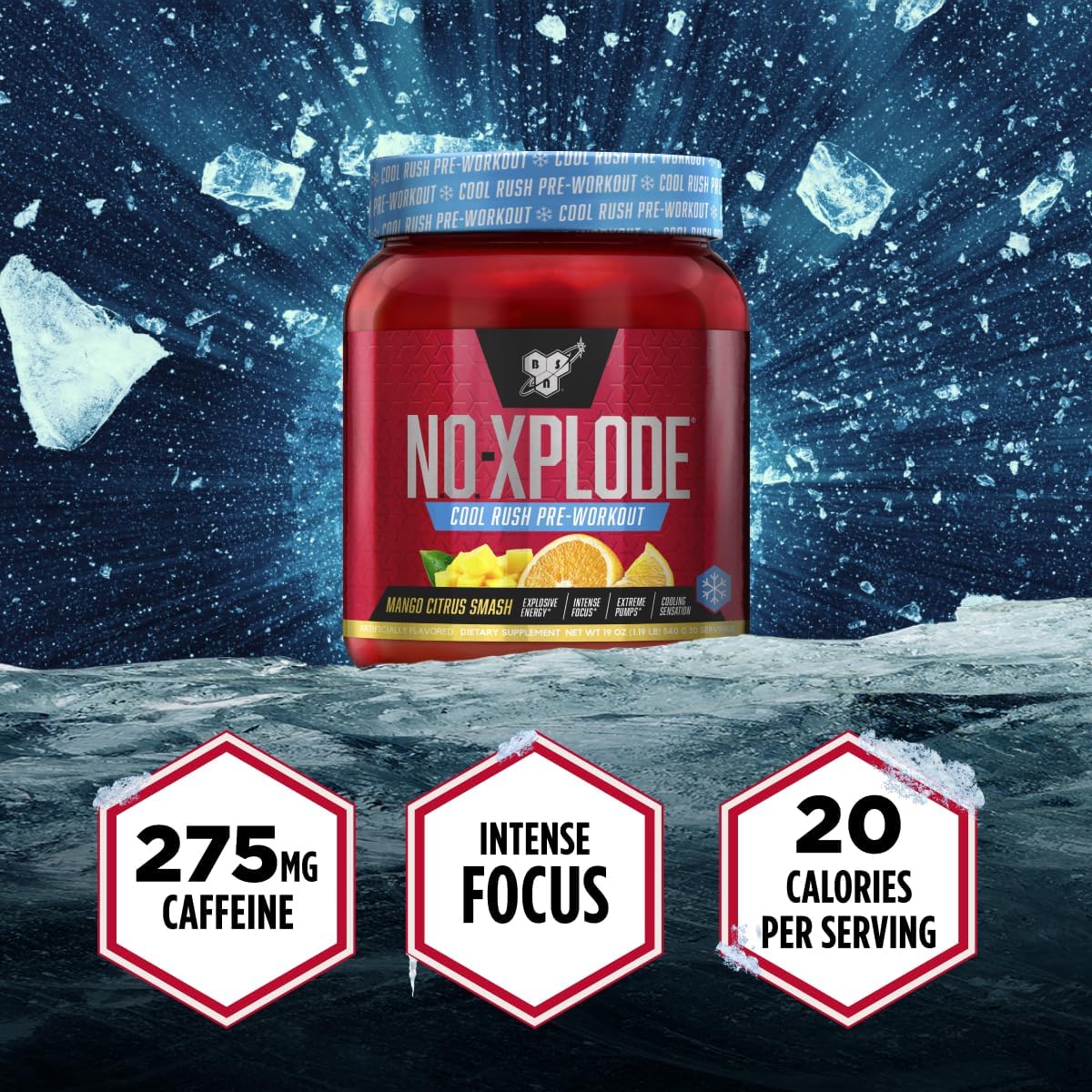 BSN N.O.-XPLODE Pre Workout Powder, Energy Supplement for Men and Women with Creatine and Beta-Alanine, Flavor: Fruit Punch, 30 Servings Nirvana Guru