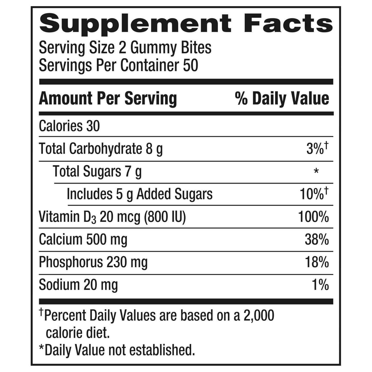 Caltrate Gummy Bites 500 mg Calcium and Vitamin D Supplement, Black Cherry, Strawberry, Orange - 100 Count Nirvana Guru