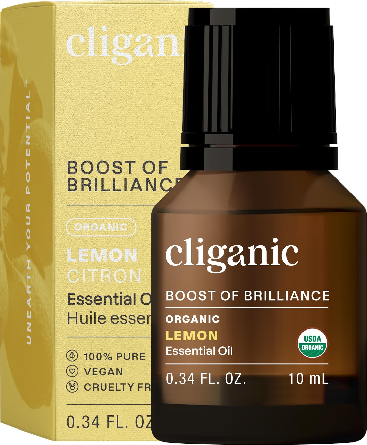 Cliganic Organic Lavender Essential Oil - 100% Pure Natural Undiluted, for Aromatherapy Diffuser | Non-GMO Verified (Packaging May Vary)