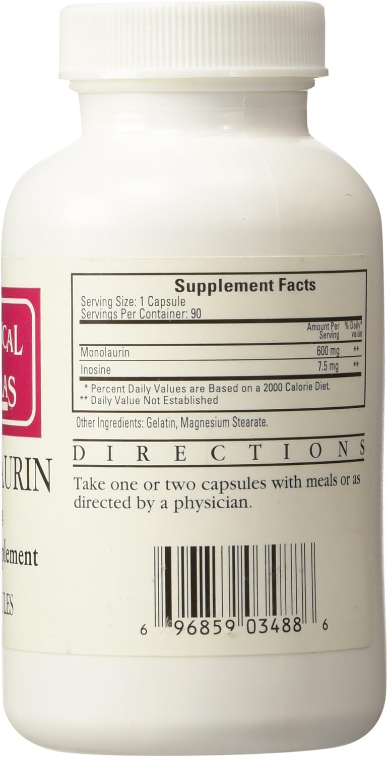 Ecological Formulas Monolaurin 600mg 90 Capsules - Nirvana Guru