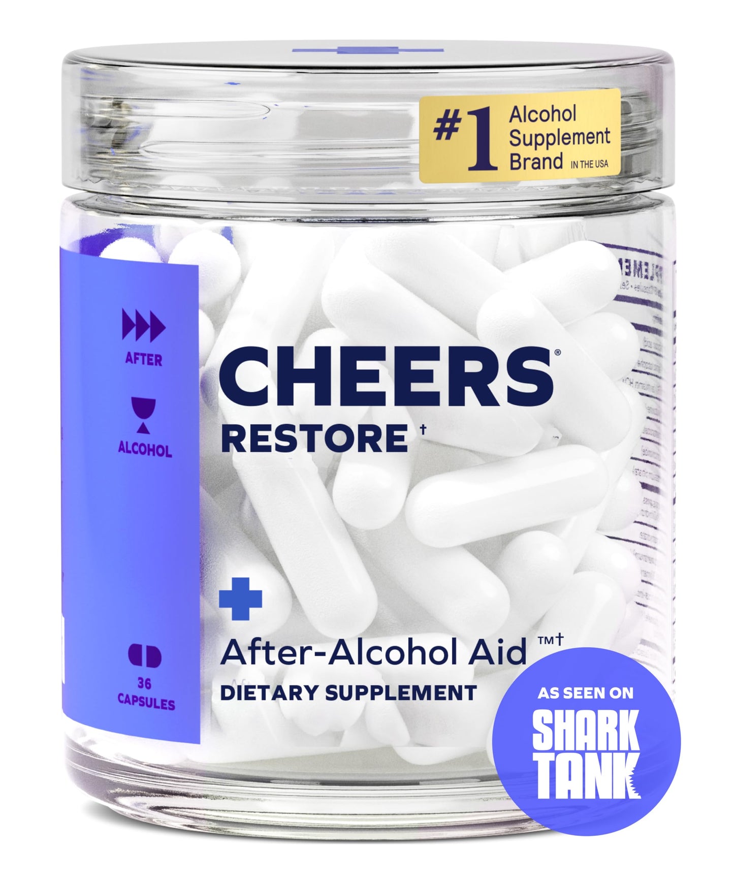 Cheers Restore | Supplement with DHM + L-Cysteine | Feel Better After Drinking & Support Your Liver | 12 Doses | Dihydromyricetin, Cysteine, Prickly Pear, B-Vitamins, Ginger Nirvana Guru
