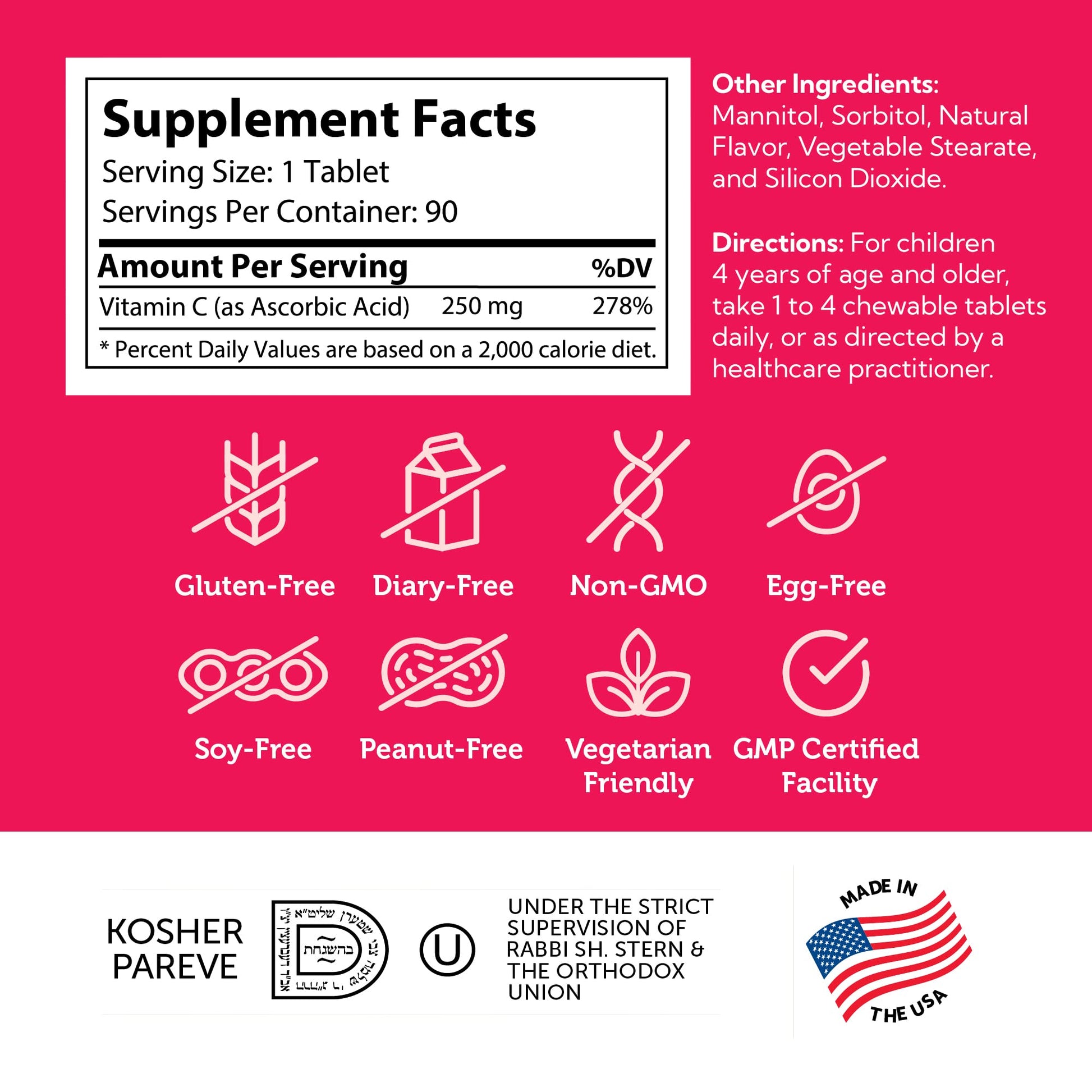 Zahler Junior C Advanced Chewable Vitamin C for Kids - Immune Support Kids Vitamins in Delicious Orange Flavor - Kosher Kids Vitamin C for Immunity - Vitamin C Chewable Antioxidant - (180 Count) - Nirvana Guru