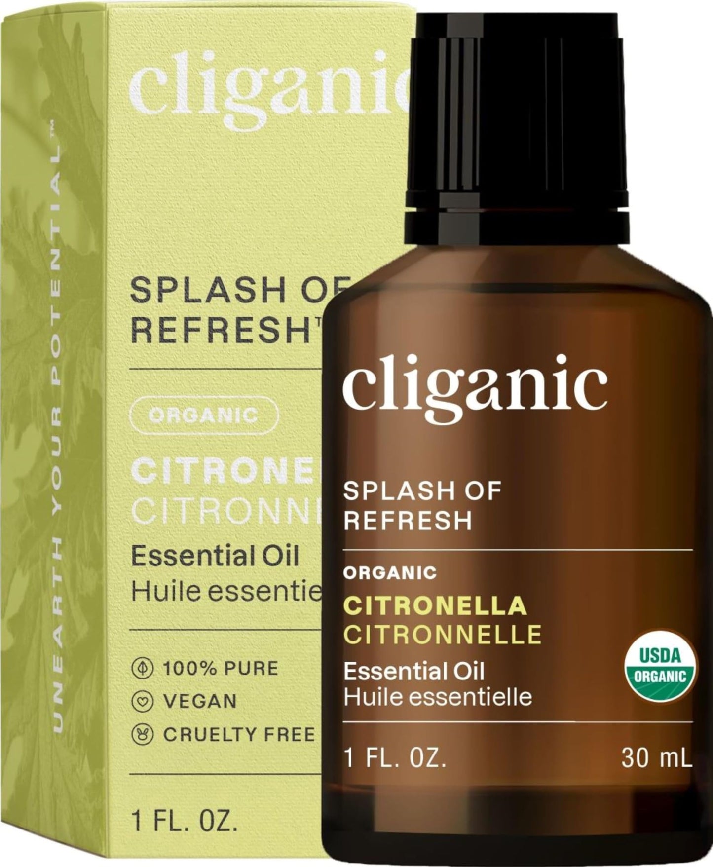 Cliganic Organic Lavender Essential Oil - 100% Pure Natural Undiluted, for Aromatherapy Diffuser | Non-GMO Verified (Packaging May Vary)