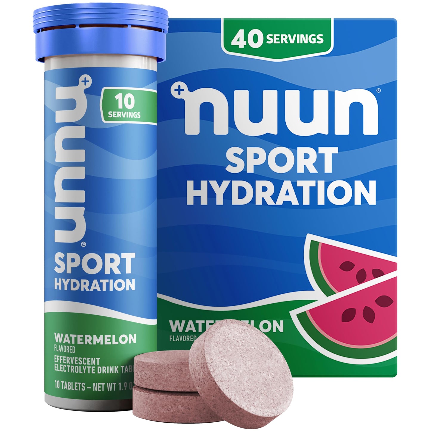 Nuun Sport Electrolyte Tablets with Magnesium, Calcium, Potassium, Chloride & Sodium, Gluten Free & Vegan, Strawberry Lemonade, 4 Pack (40 Servings Total)
