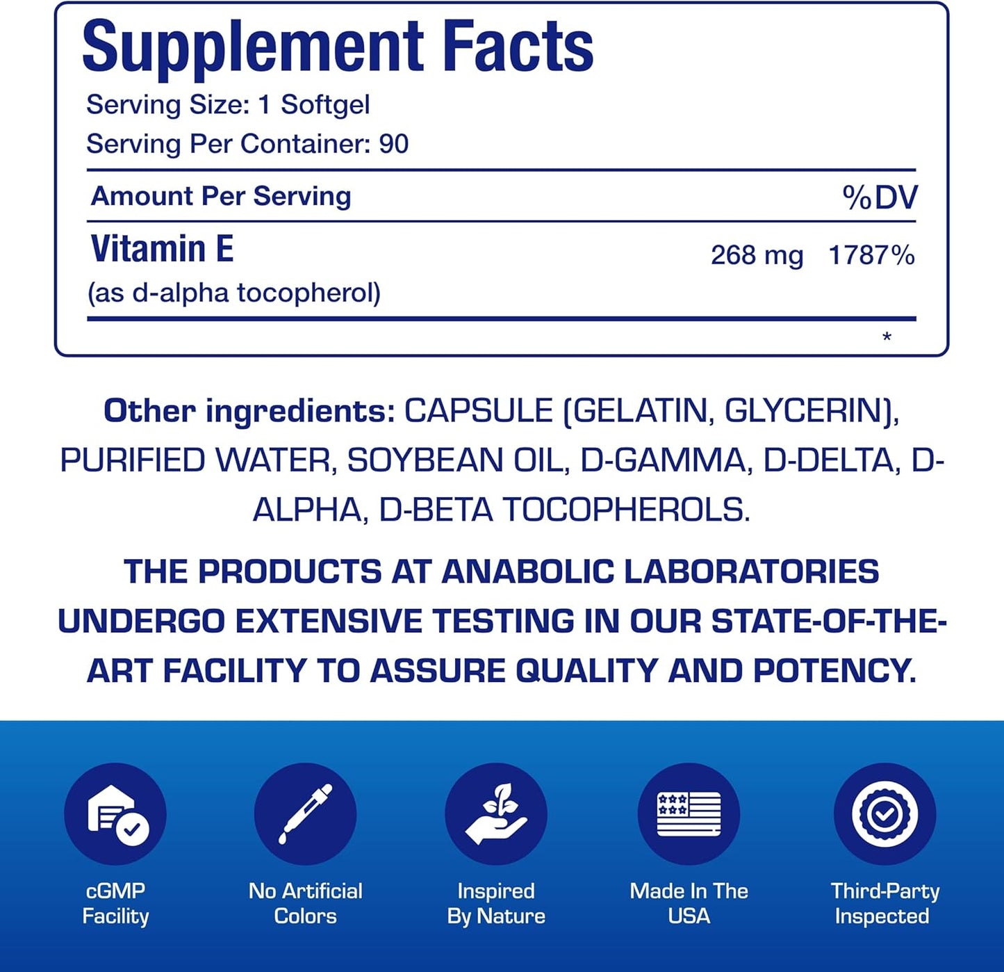 Vitamin E 400 IU Softgels - Clinical Formula Natural Vitamin E Supplement Complex with d-Alpha Tocopherol & Mixed Tocopherols for Hair Skin & Nails Plus Antioxidant Immune Support - 90 Servings Nirvana Guru