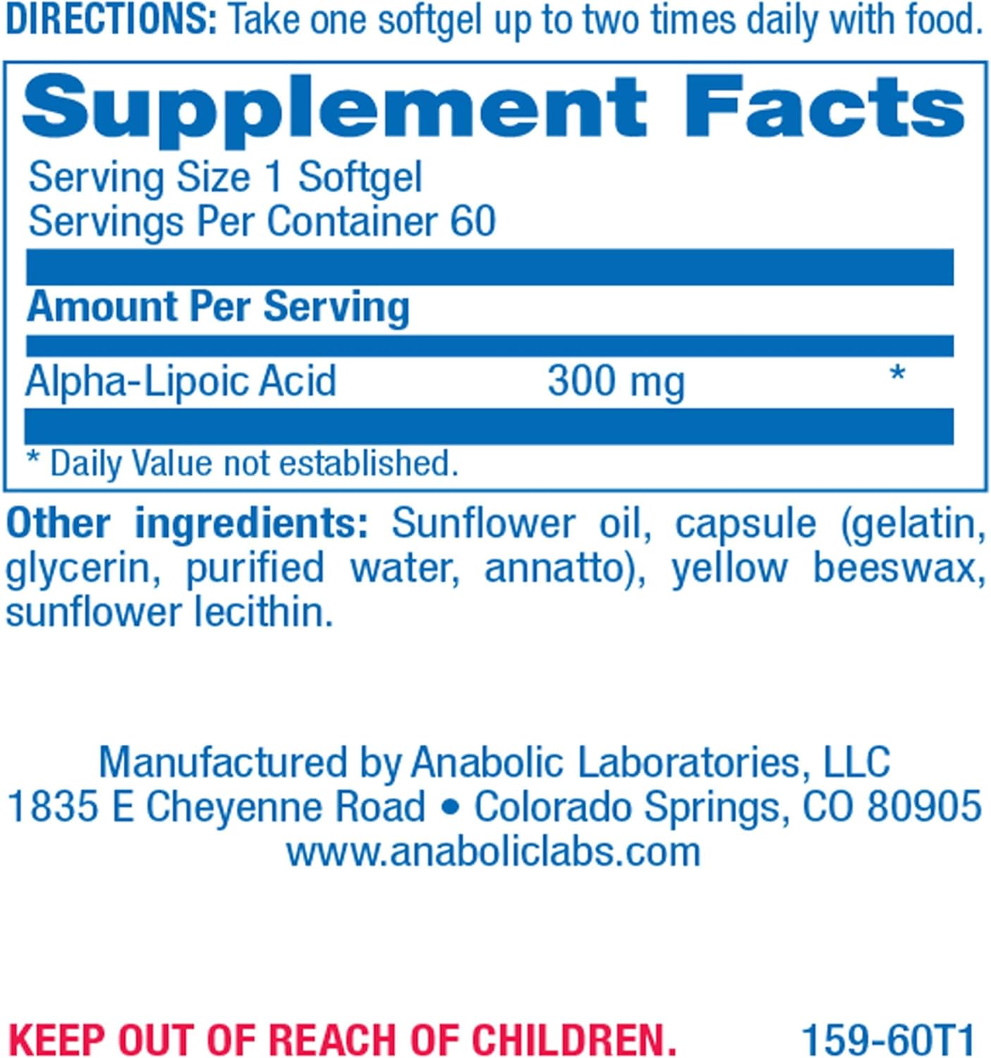 Alpha Lipoic Acid 300mg - Clinical Formula ALA Supplement for Liver Eye Brain Mitochondria Energy Antioxidant & Nerve Support - Non-GMO Soy Free & Easy to Swallow Softgels - 60 Servings Nirvana Guru
