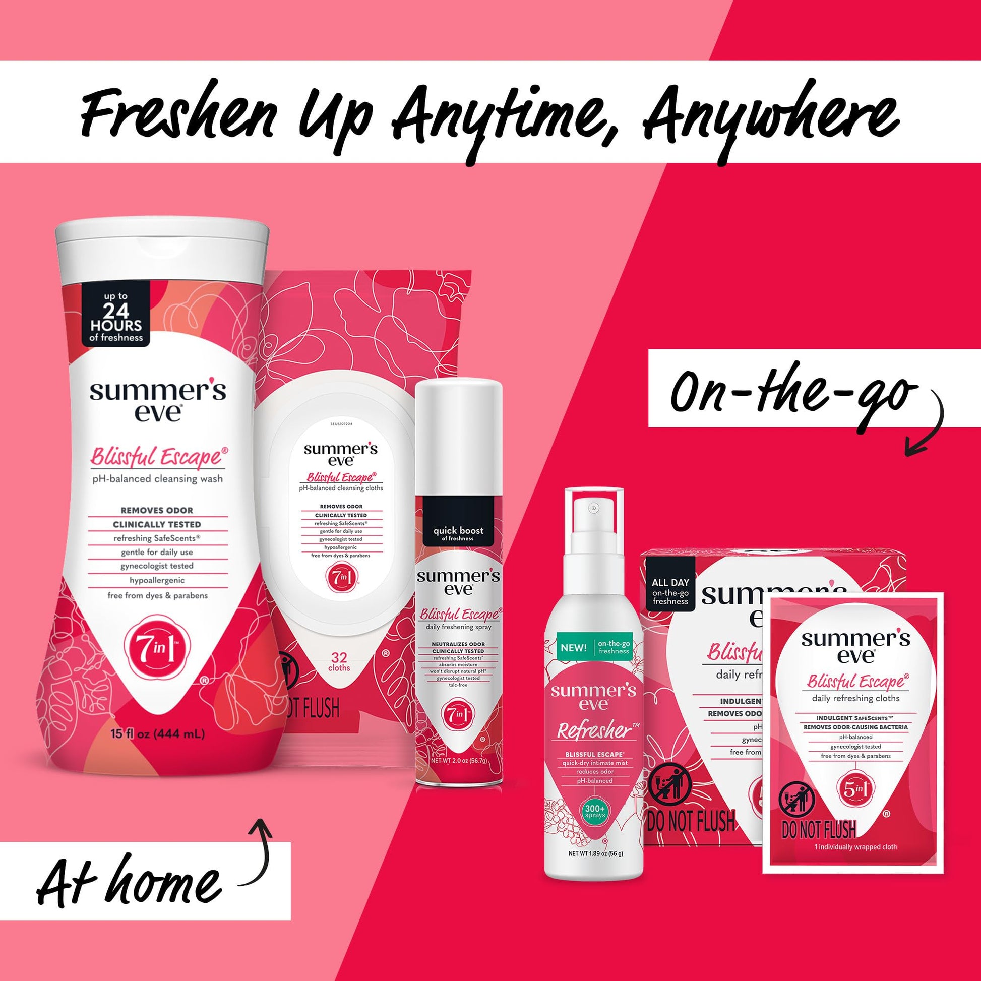 Summer's Eve Blissful Escape Daily Refreshing Feminine Spray, 2 oz Nirvana Guru