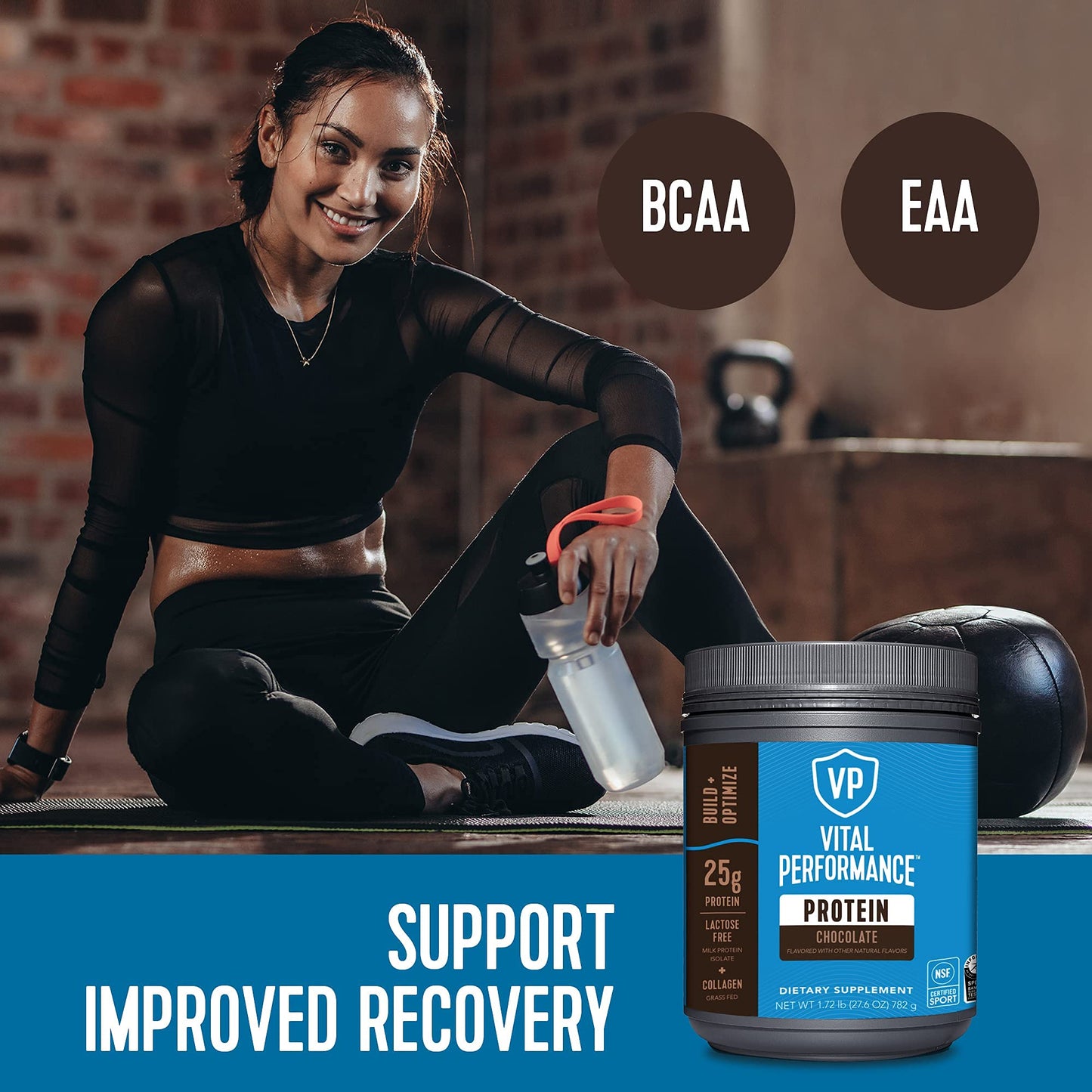Vital Proteins Performance Powder, Collagen Peptides & Protein Isolate Powder, NSF Certified for Sport, Chocolate, 1.72lb - Nirvana Guru