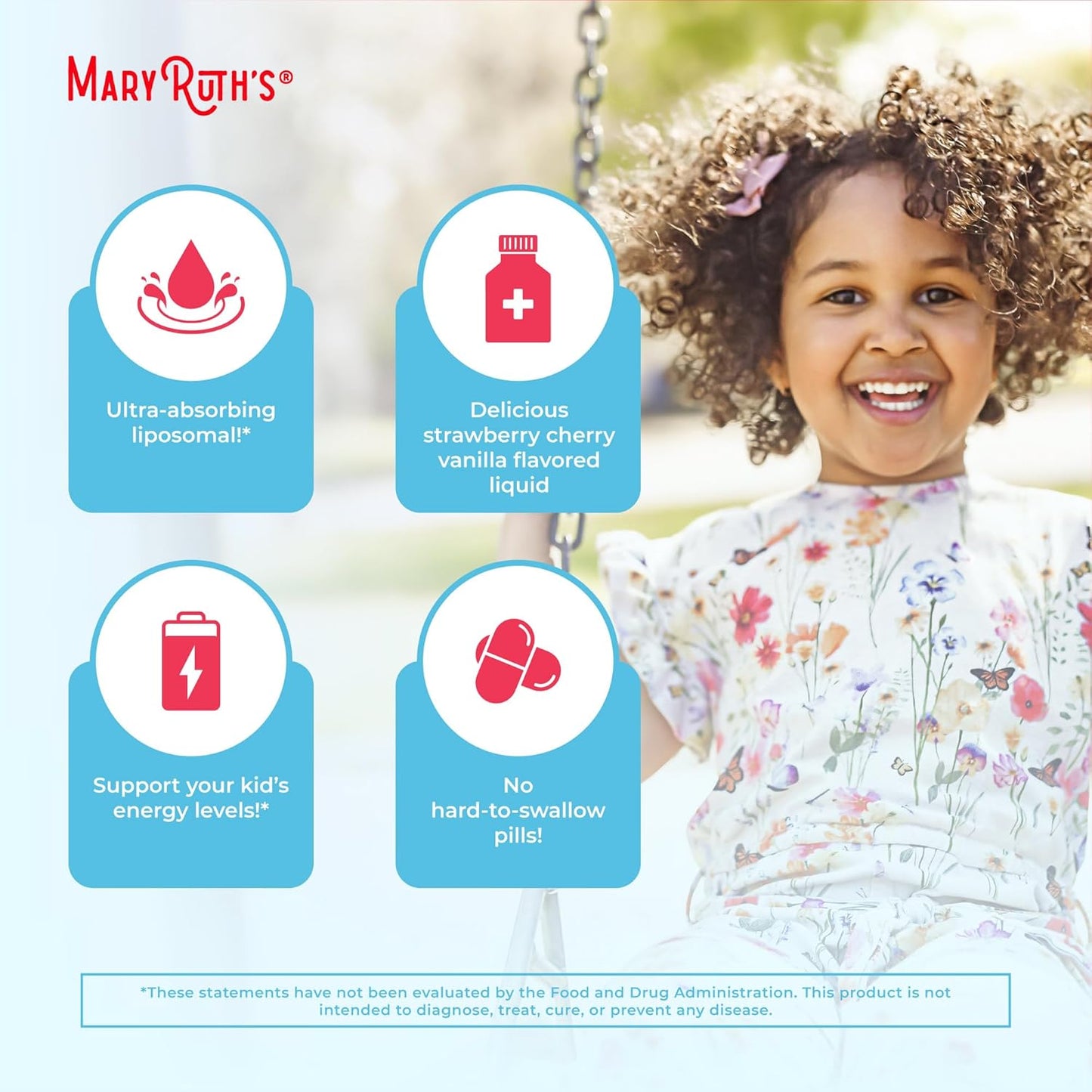 MaryRuth's Kids Multivitamin Liposomal | Vegan, Sugar-Free Vitamins for Kids | Ages 4+ | 2 Month Supply | 15.22 Fl Oz - Nirvana Guru