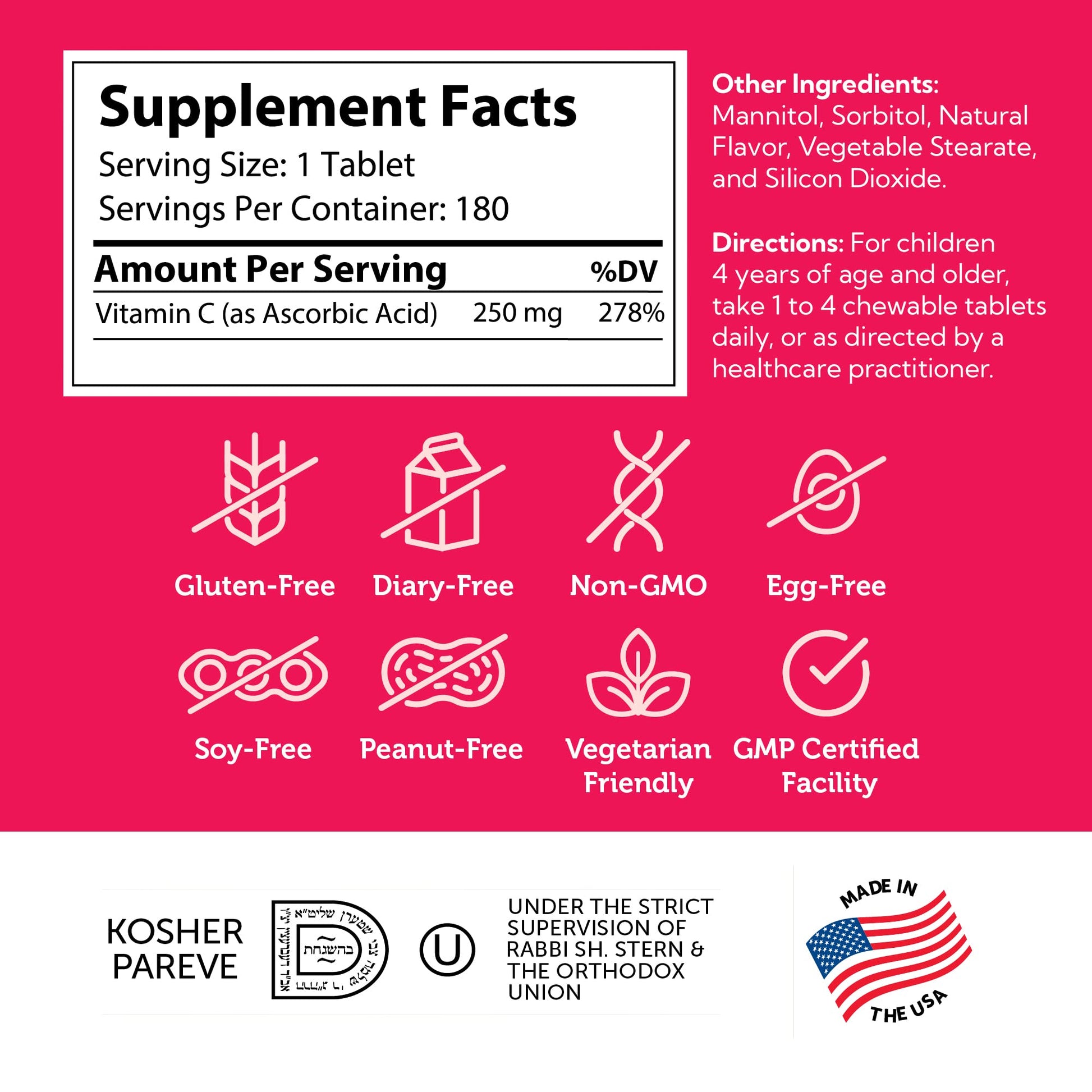 Zahler Junior C Advanced Chewable Vitamin C for Kids - Immune Support Kids Vitamins in Delicious Orange Flavor - Kosher Kids Vitamin C for Immunity - Vitamin C Chewable Antioxidant - (180 Count) - Nirvana Guru