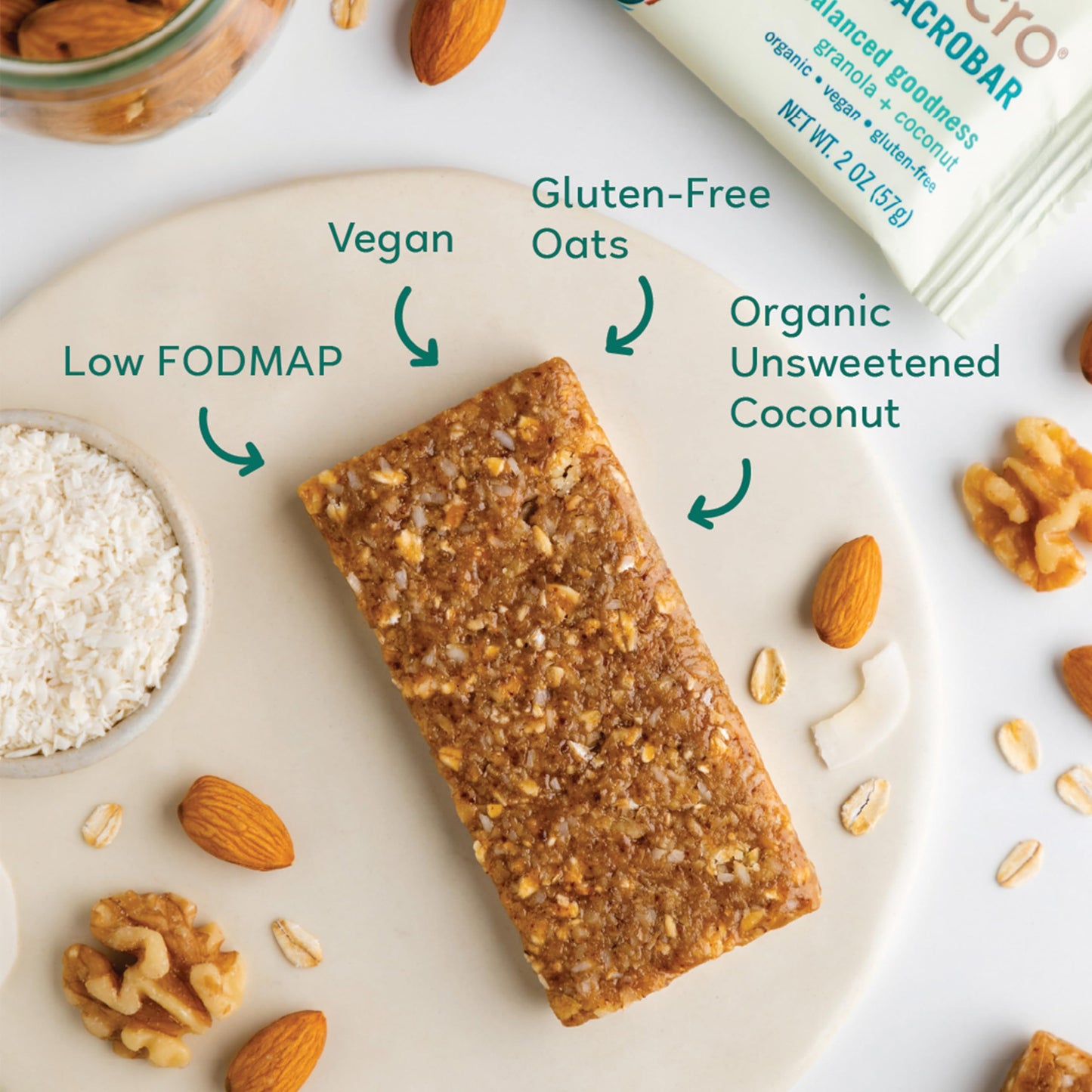 Gomacro, Nutrition Bar Oatmeal Chocolate Chip Organic 12 Count, 2.3 Ounce