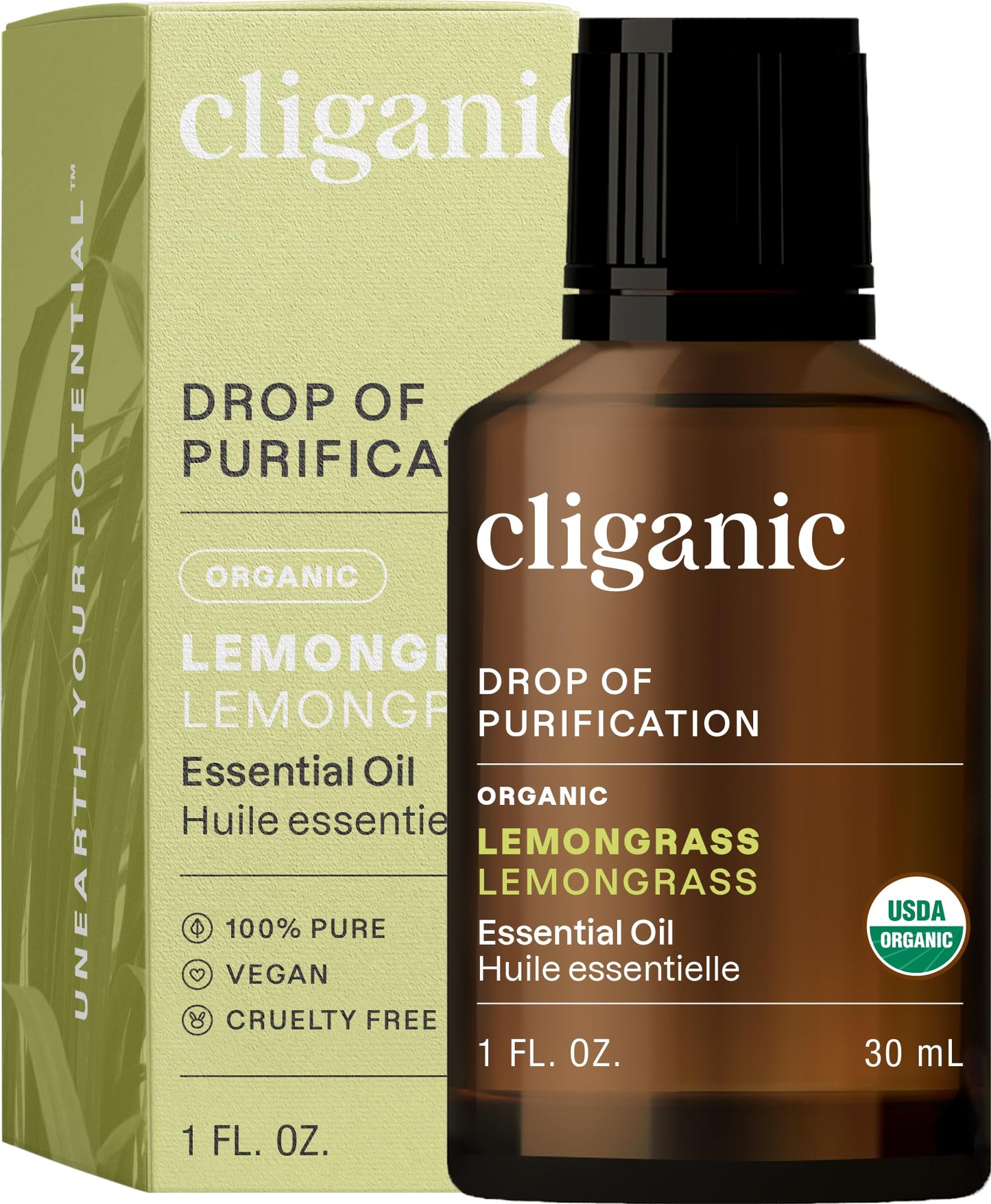 Cliganic Organic Lavender Essential Oil - 100% Pure Natural Undiluted, for Aromatherapy Diffuser | Non-GMO Verified (Packaging May Vary)