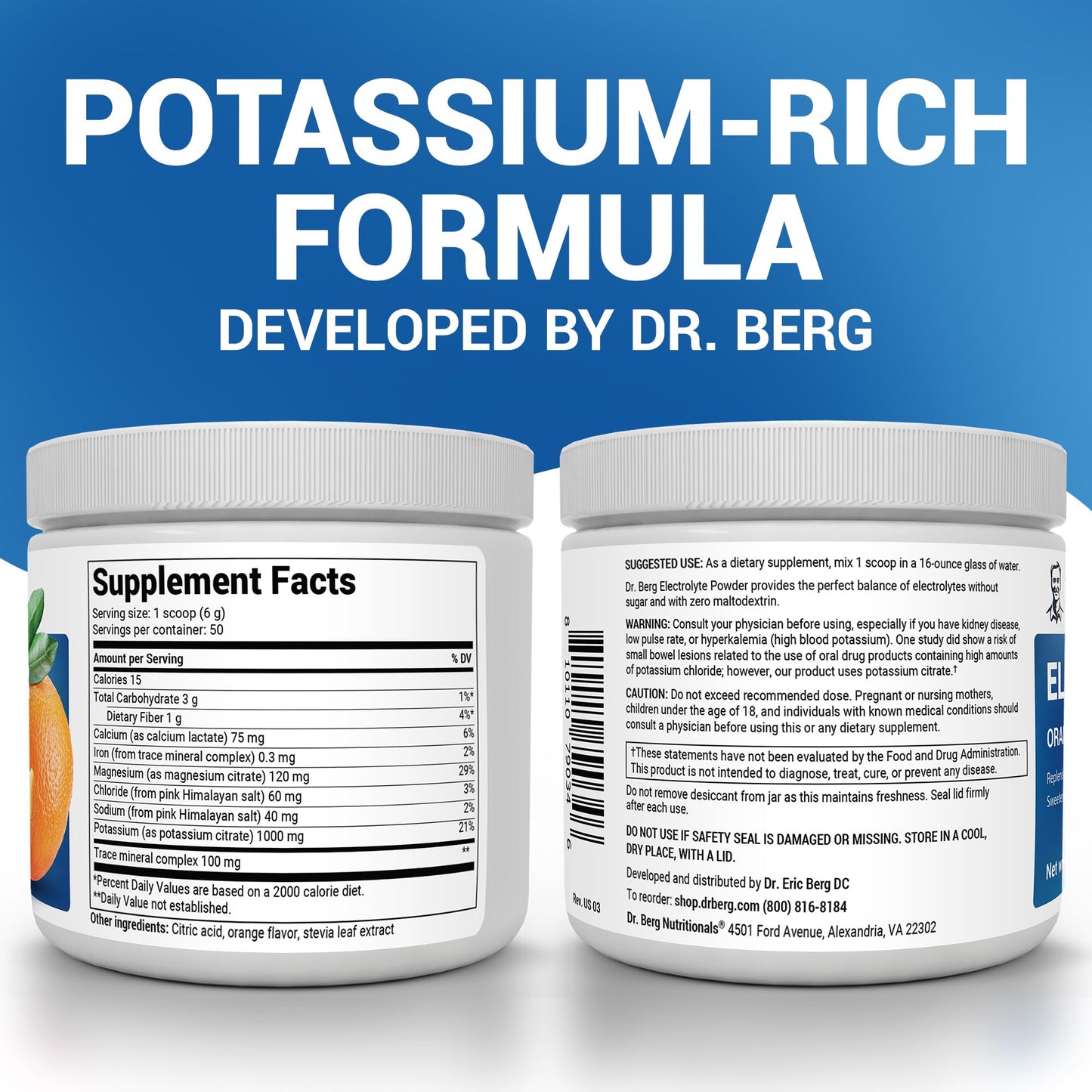 Dr. Berg Zero Sugar Hydration Keto Electrolyte Powder - Enhanced w/ 1000 mg of Potassium & Real Pink Himalayan Salt (NOT Table Salt) - Raspberry & Lemon Flavor Hydration Drink Supplement, 100 Servings Nirvana Guru