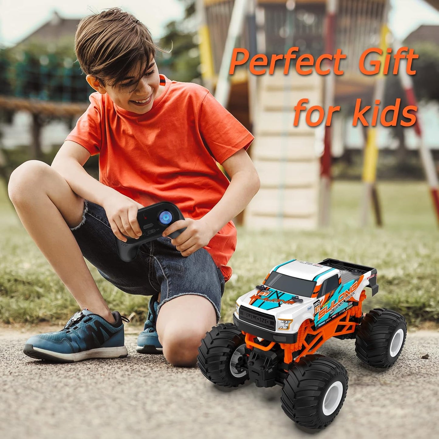 1:16 Scale RC Monster Truck - 2.4GHz All Terrain Car for Kids 4-12, 20 Km/h Off Road RC Truck, Christmas or Birthday Gift Nirvana Guru