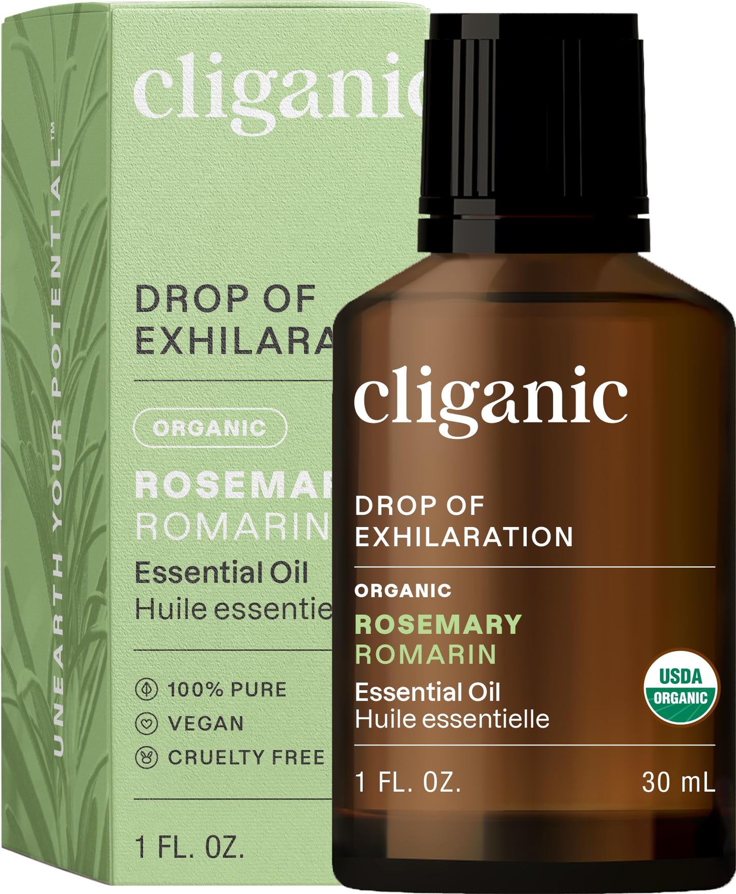 Cliganic Organic Lavender Essential Oil - 100% Pure Natural Undiluted, for Aromatherapy Diffuser | Non-GMO Verified (Packaging May Vary)