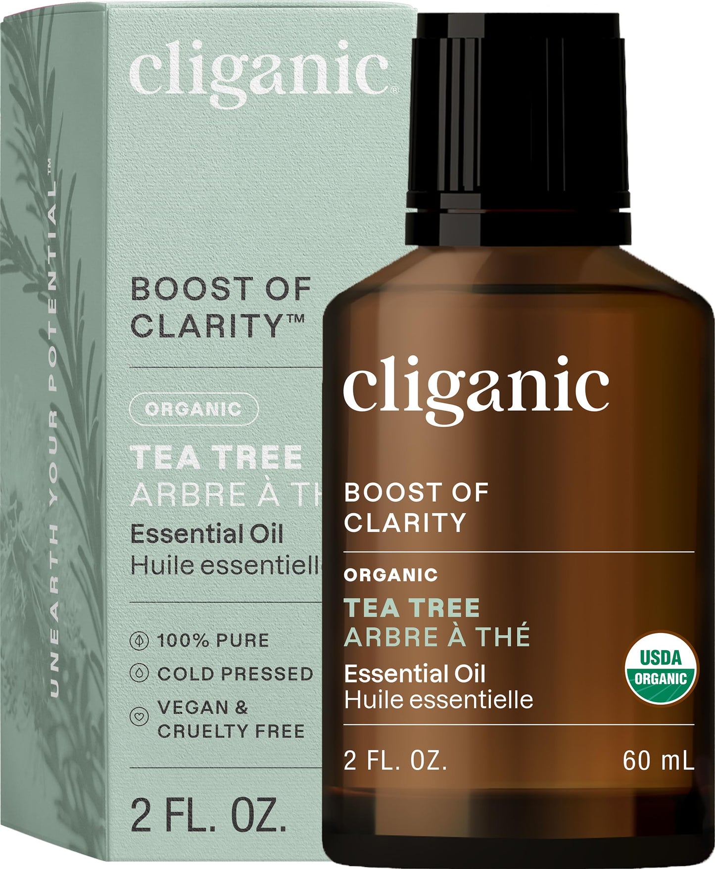 Cliganic Organic Lavender Essential Oil - 100% Pure Natural Undiluted, for Aromatherapy Diffuser | Non-GMO Verified (Packaging May Vary)