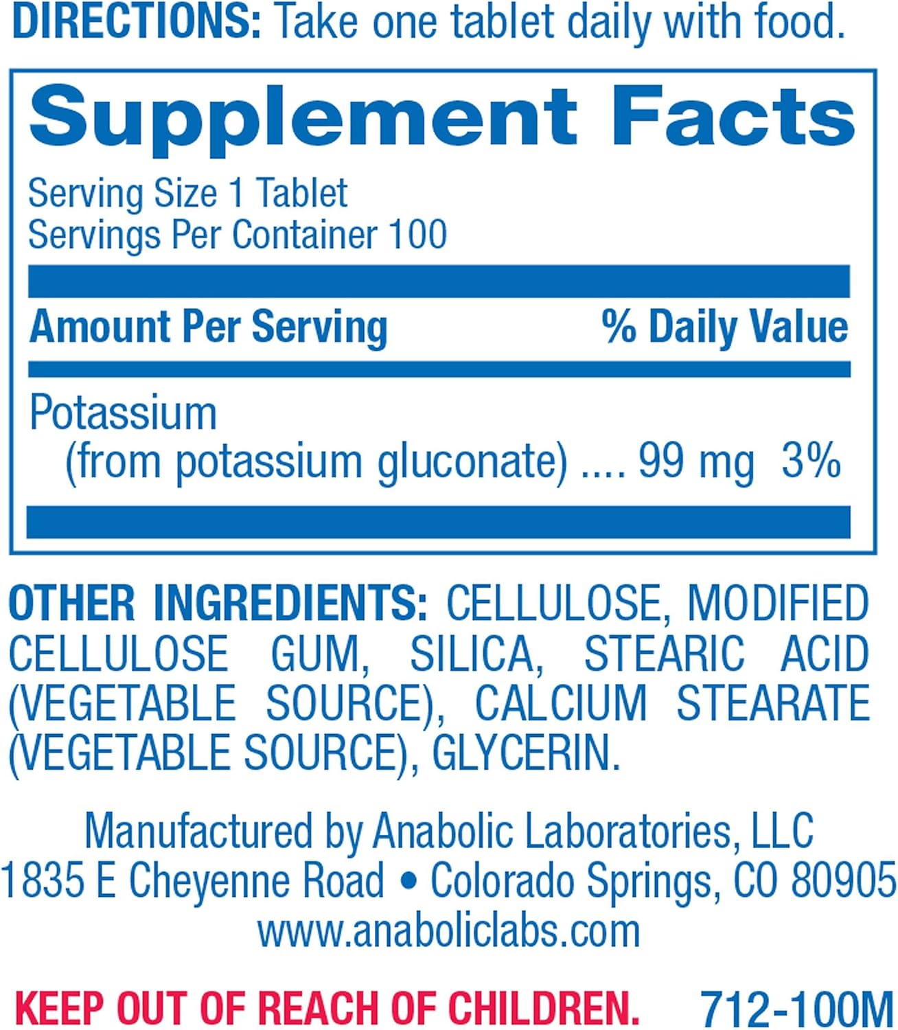 Chelated Potassium Gluconate Supplement - Clinical High Absorption Potassium Supplement for Fluid Balance Kidney Heart Muscle and Nerve Support - Vegan Non-GMO & Made in The USA - 100 Servings Nirvana Guru