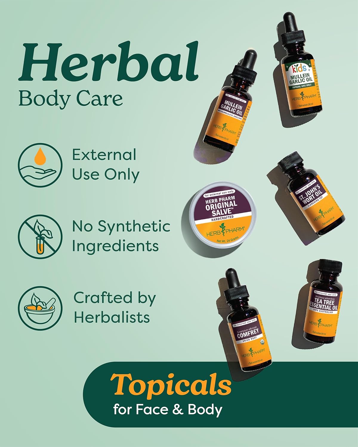 Herb Pharm Kids Mullein and Garlic Oil, Calendula, Garlic, Mullein, St. John's Wort, Olive Oil, 1 Fl Oz (Pack of 1) - Nirvana Guru