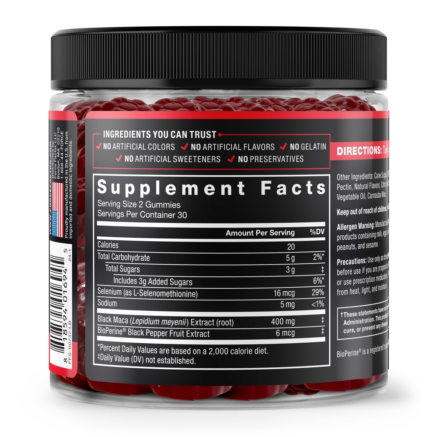 Force Factor Maca Max, Maca Root Capsules to Maximize Vitality & Performance, Made with Black Maca, Red Maca, & Yellow Maca Powder, Maca Root Powder, 2000mg, 120 Capsules