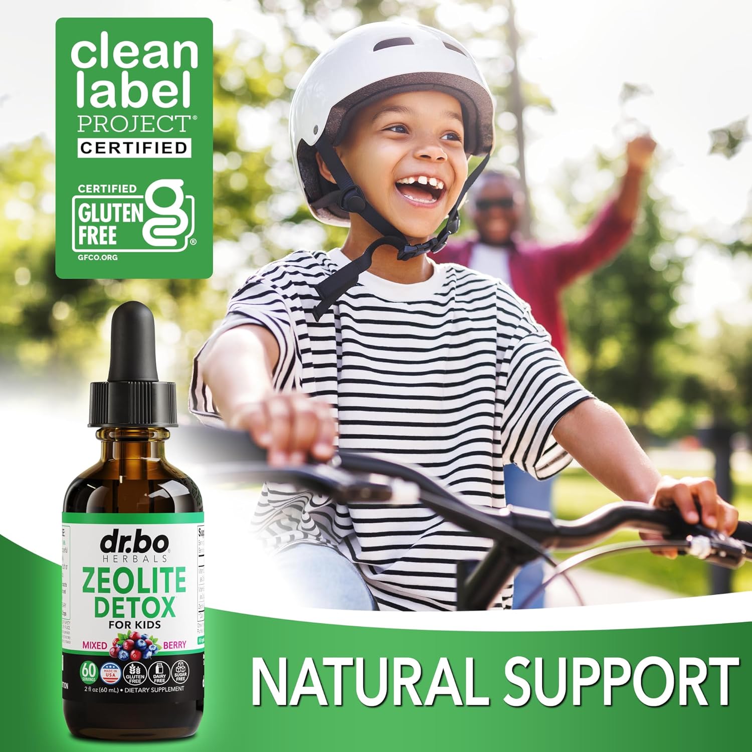 Zeolite Detox for Kids Liquid Drops - Advanced Clinoptilolite with Pure Vitamins B12 & D - Kids Gentle Body Daily Cleanse Focus & Speech Extra Clinoptilolite Zeolite Drops Detox Cleanse Supplement 2oz Nirvana Guru